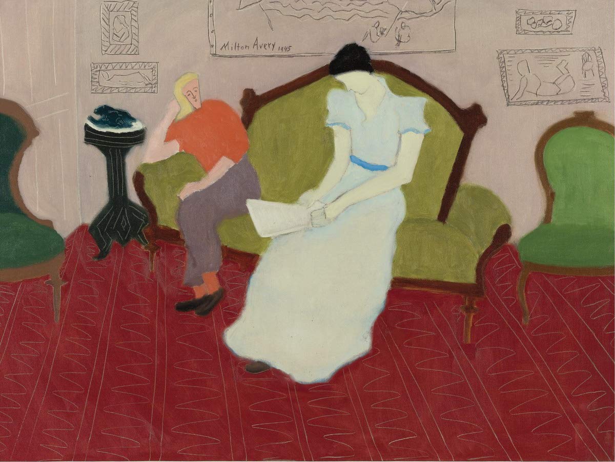 Berkin Arts Milton Avery Giclee Print - Famous 'The Reader and The Listener' Painting Reproduction - Fine Art Poster for Wall Decor - Perfect for Living Room, Bedroom & Office Art Display