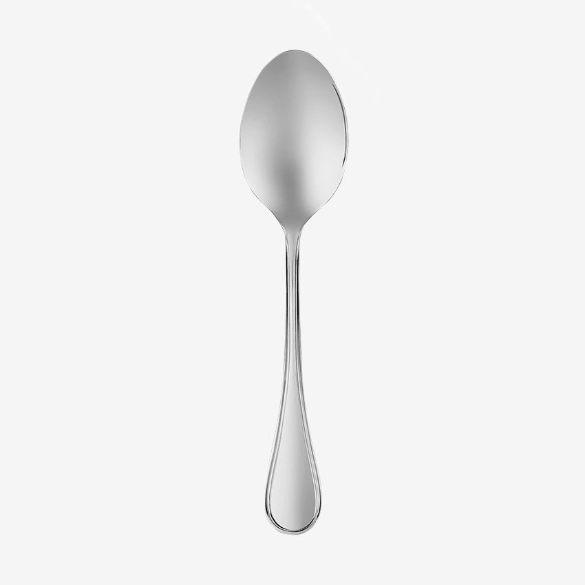 Christofle Albi Large Stainless Steel Serving Spoon - Elegant Tableware for Fine Dining & Entertaining