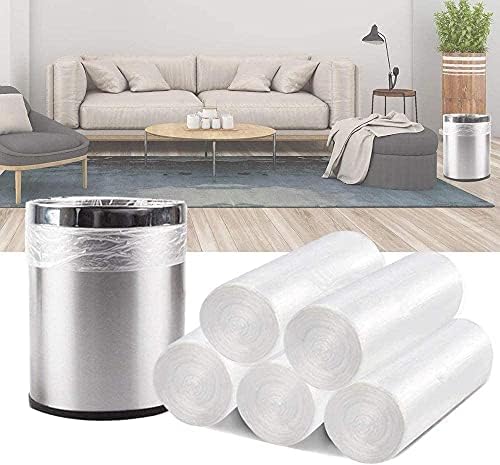 4 Gallon Trash Bags - 100 Count Small Clear Wastebasket Liners | 17