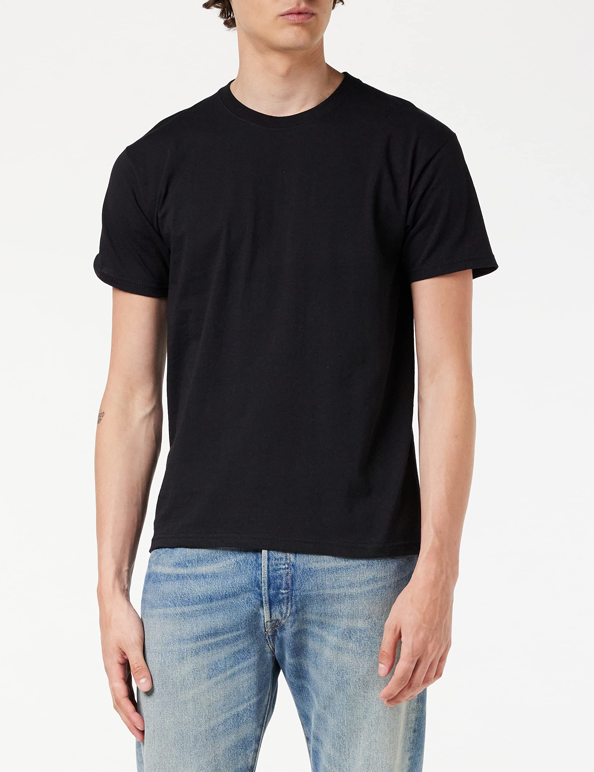 Fruit of the Loom Men's Baseball Classic Short Sleeve T-Shirt - Comfortable Cotton Tee for Casual Wear, Sports & Everyday Outfits