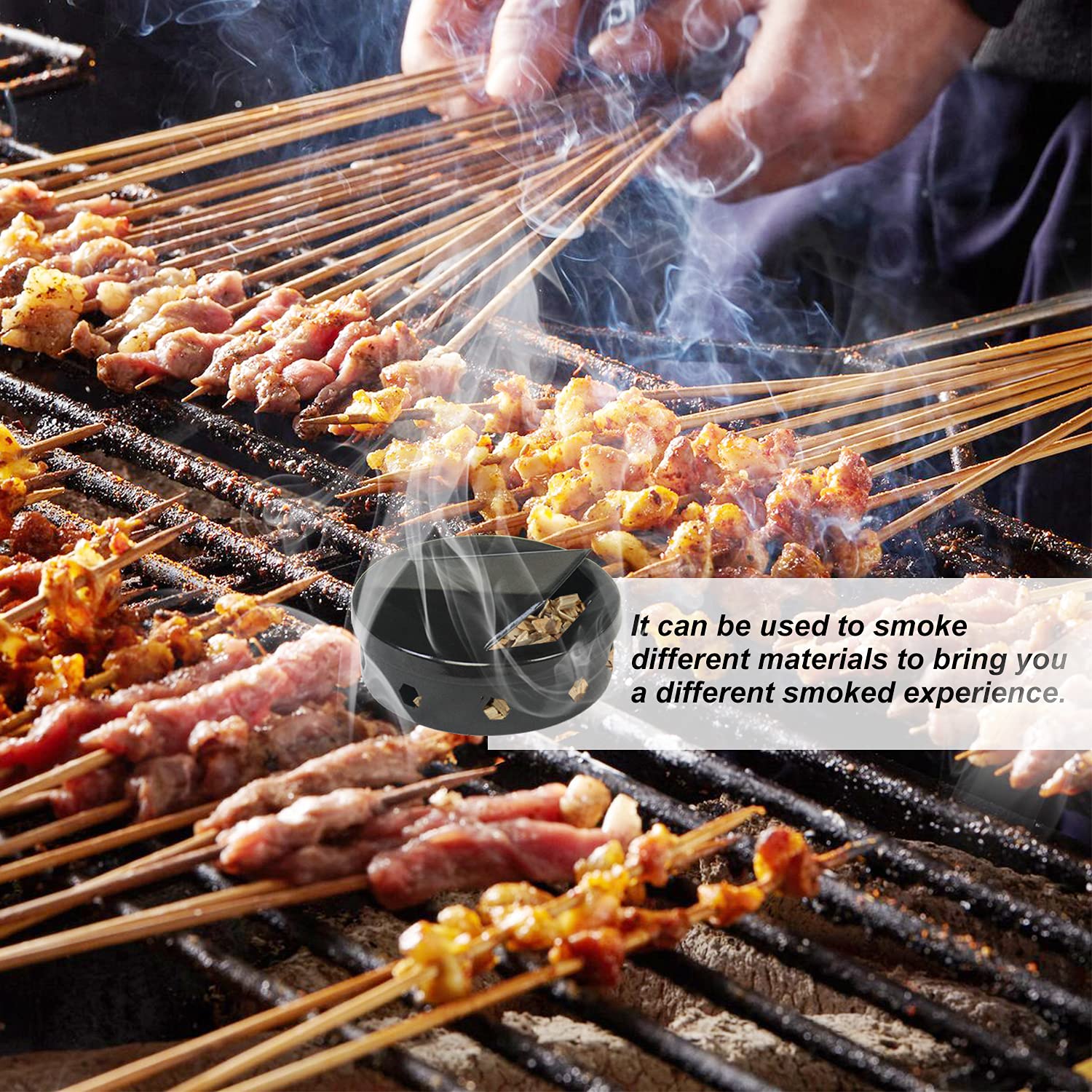 Premium Stainless Steel BBQ Smoker Box for Grills – Perfect for Smoking Meat, Fish & Vegetables – Ideal for Backyard Barbecues, Camping & Outdoor Cooking