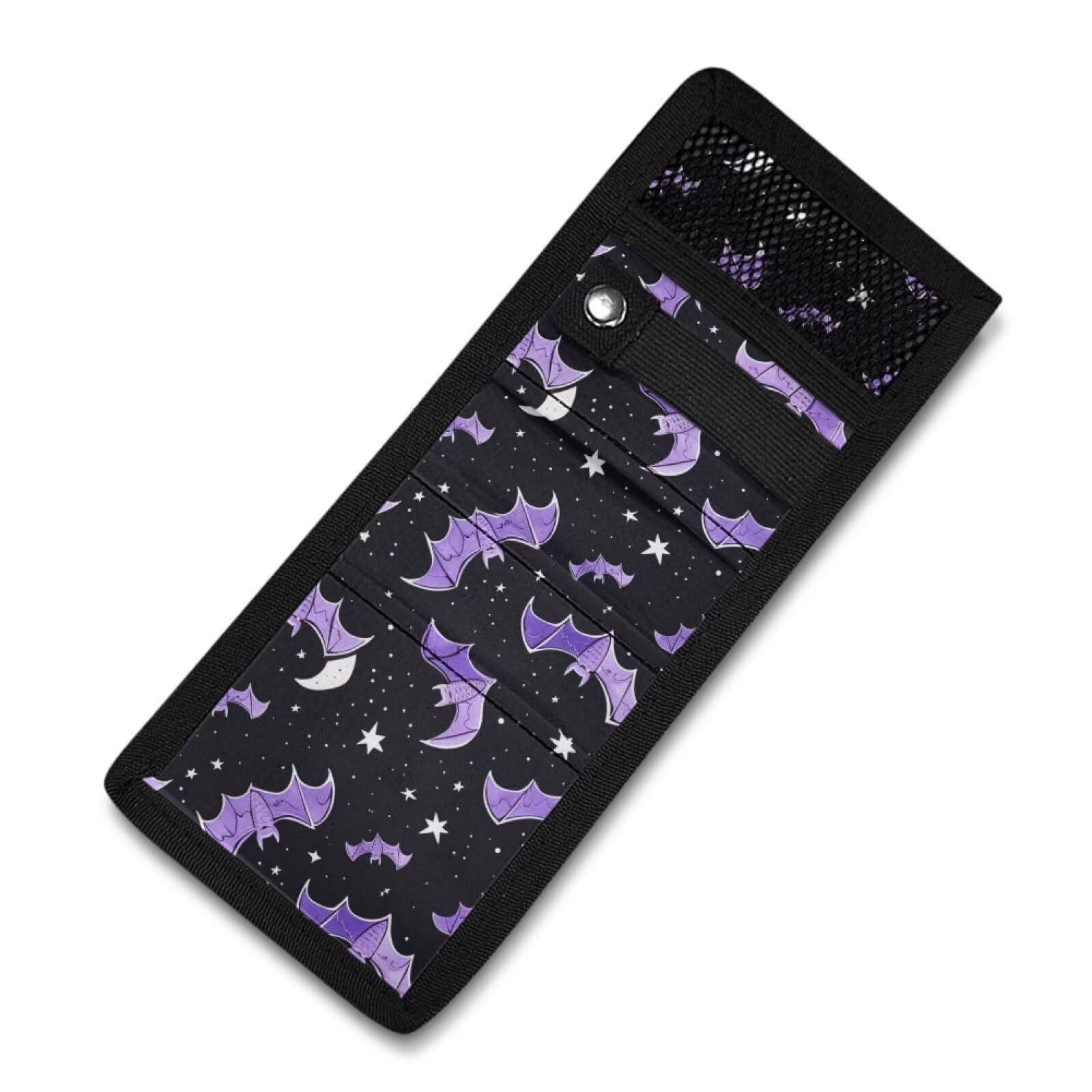 Bat Print Nurse Organizer Bag - 3 Pocket Hospital Pouch for Medical Supplies & Essentials | Perfect for Nurses, Doctors & Healthcare Professionals