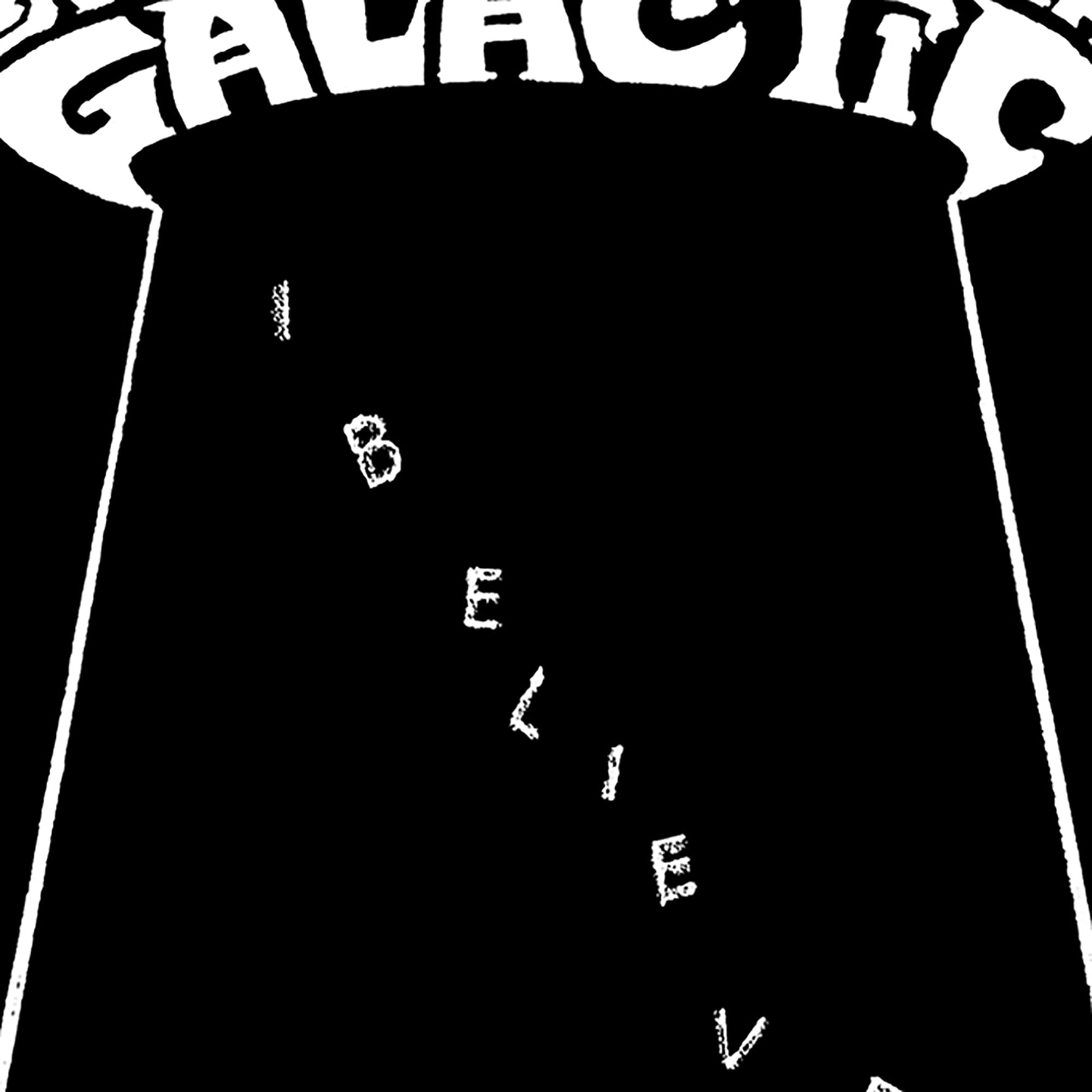 LA POP ART Men's Word Art Graphic T-Shirt - Flying Saucer UFO Design | Cool Casual Tee for Sci-Fi Fans & UFO Enthusiasts | Perfect for Comic Con, Daily Wear & Gift Giving
