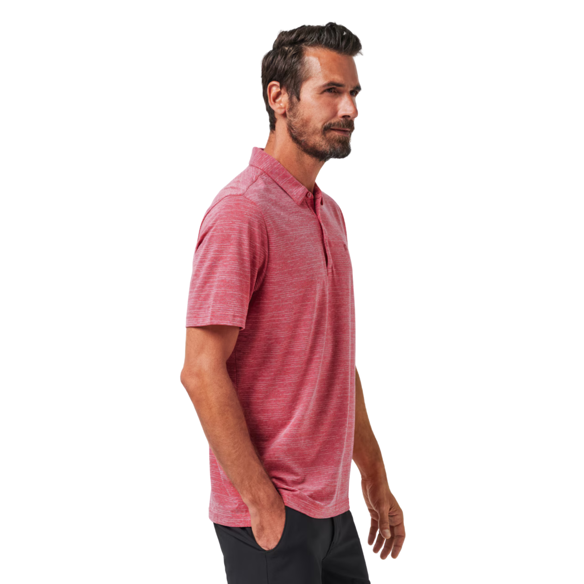 TravisMathew The Heater Men's Performance Polo Shirt - Moisture-Wicking & Breathable for Golf, Tennis & Casual Wear