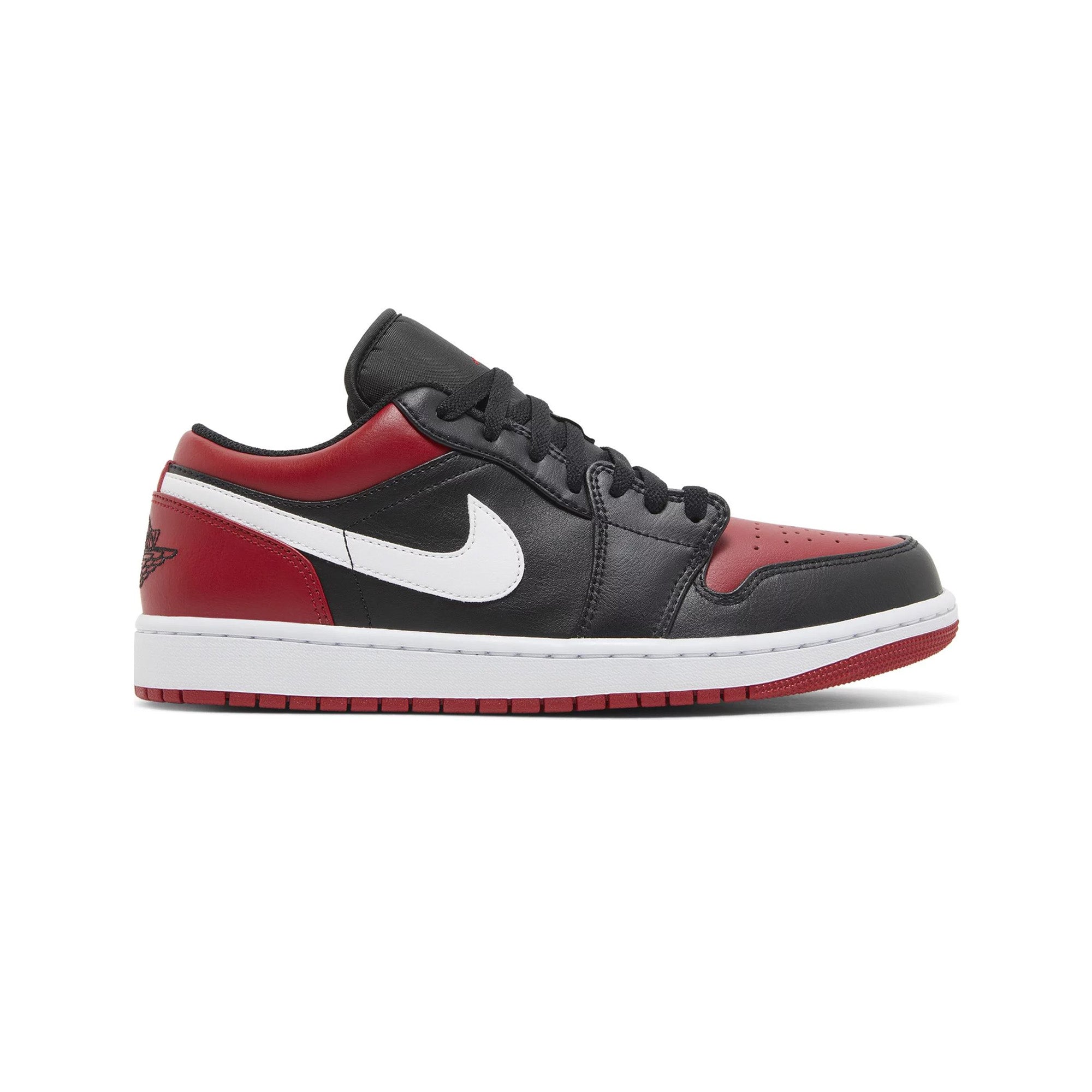 Air Jordan 1 Low 'Alternate Bred Toe' Men's Basketball Shoes - Black/Red-White Sneakers for Casual Wear & Street Style