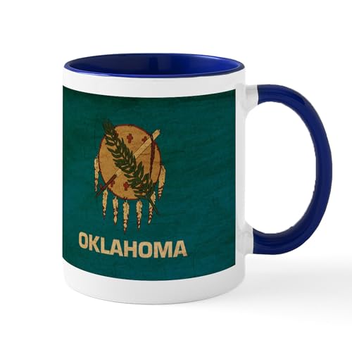 White/Navy Inside - Oklahoma Flag Mug
