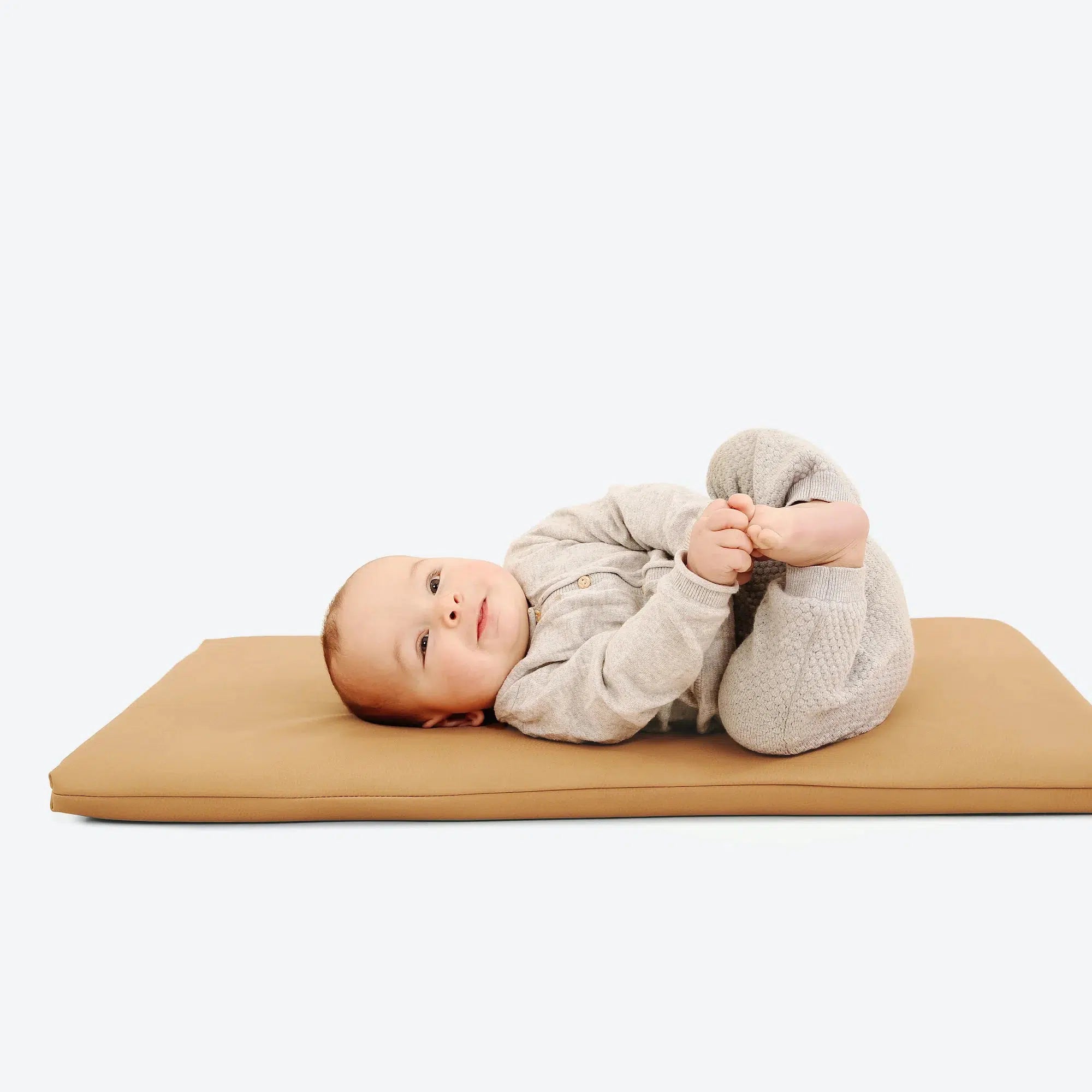 Gathre Padded Changing Mat - Soft & Waterproof Baby Changing Pad, Portable Diaper Station for Nursery, Travel & On-the-Go (Camel Color) | Perfect for Home, Daycare & Outdoor Adventures