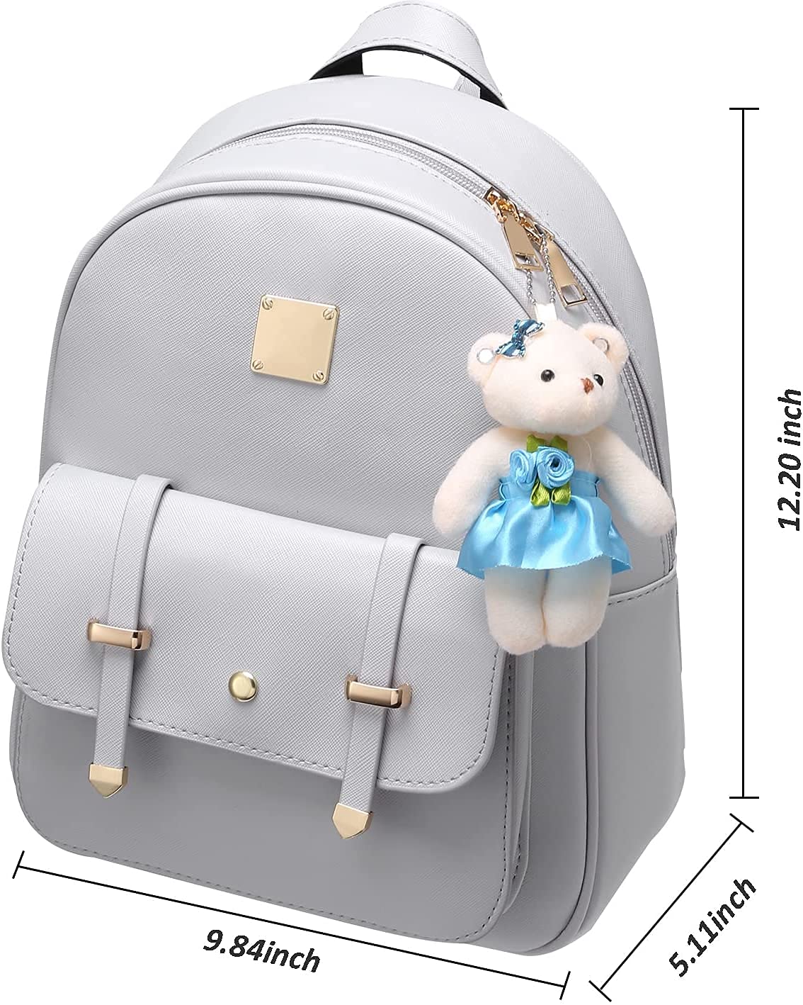 Cute Mini Backpack for Girls - PU Leather Small Backpack Purse Set for Teens & Kids | School, Travel, Shopping & Daily Use