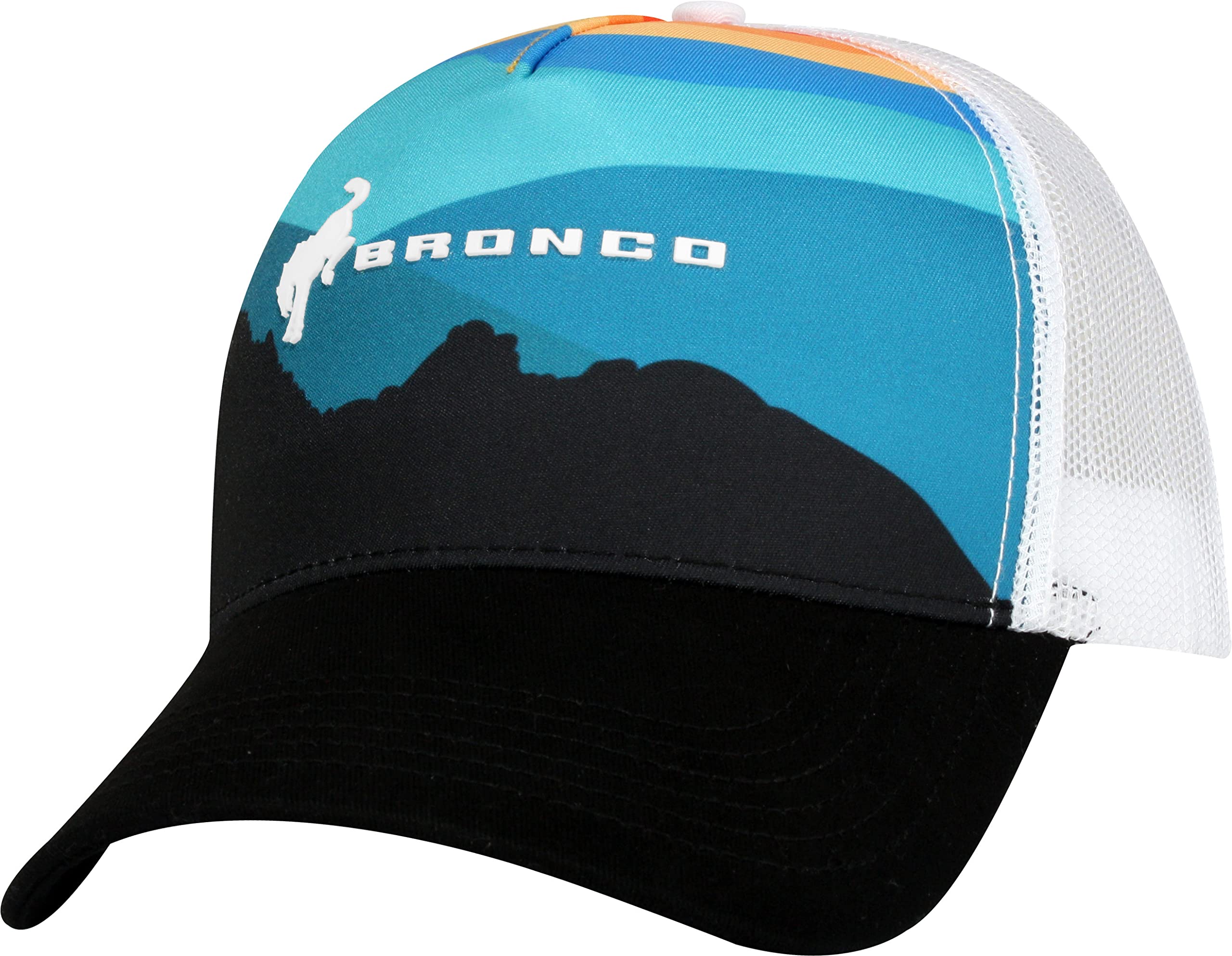 Ford Bronco Trucker Hat for Men & Women - Vintage Style Mesh Back Baseball Cap - Perfect for Outdoor Adventures, Hiking, and Road Trips