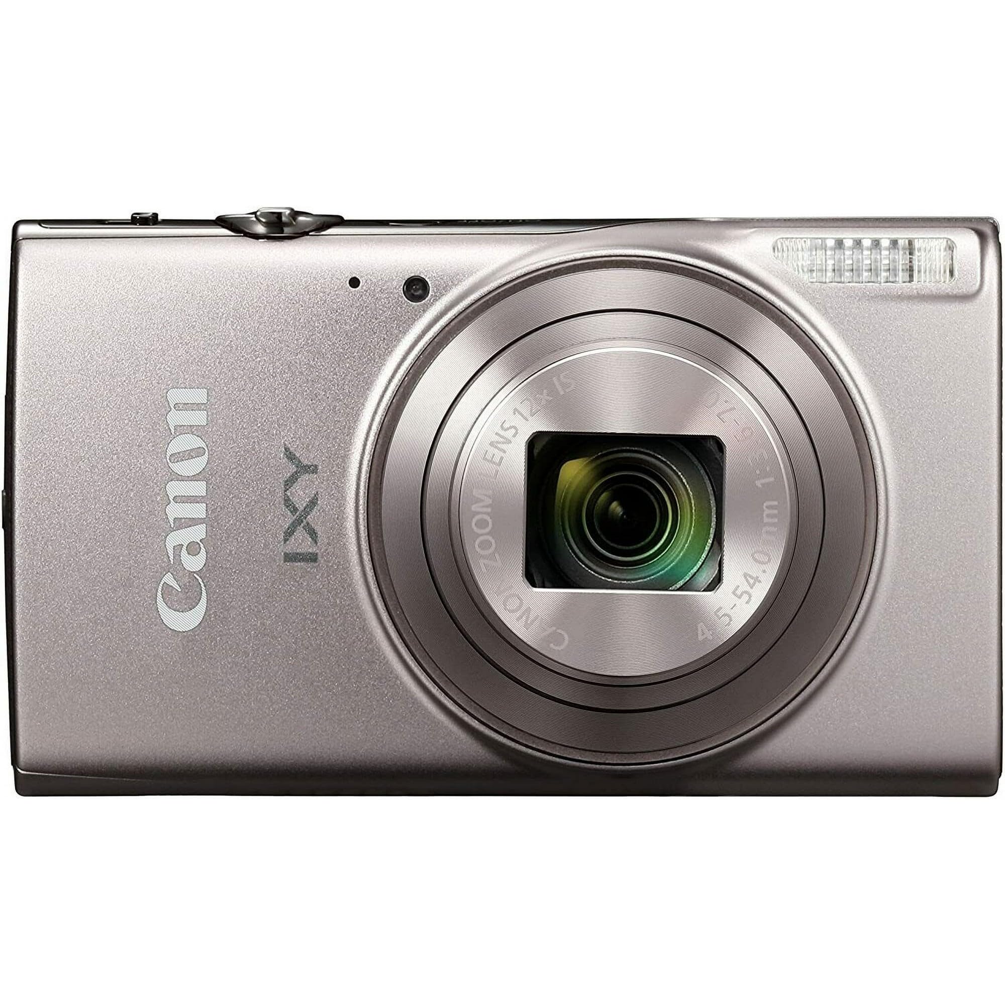 Canon PowerShot IXY 650 (ELPH 360 HS) 20.2MP Digital Camera with 12x Optical Zoom, 64GB Memory Card & Accessories Kit - Perfect for Travel Photography, Vlogging & Everyday Use (Renewed)