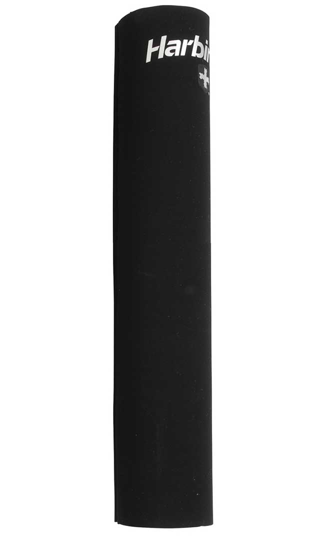 Harbinger 14-Inch Black Weightlifting Bar Pad for Squats & Bench Press - Comfortable Gym Accessory for Home & Commercial Workouts