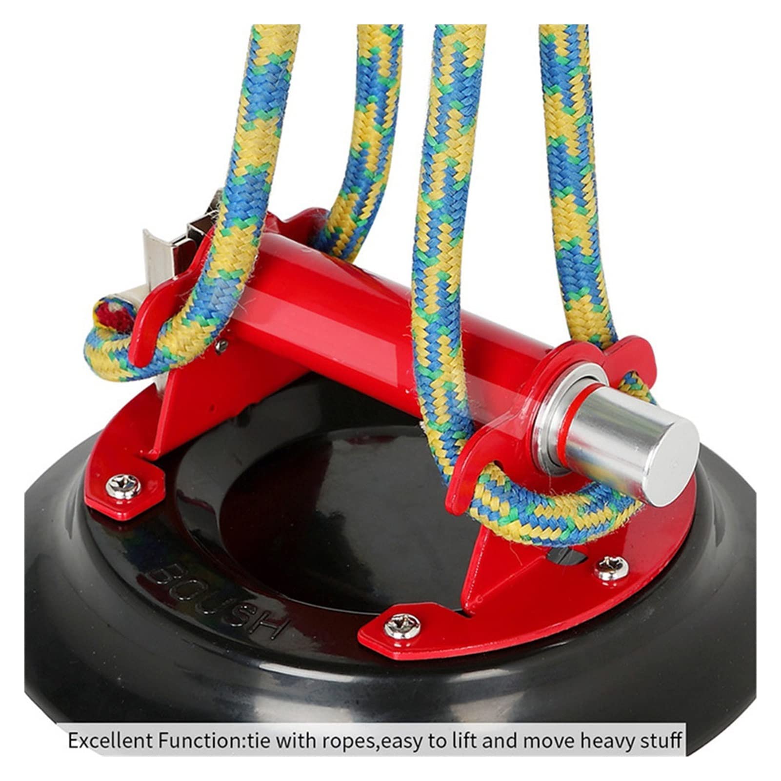 9'' Heavy Duty Vacuum Suction Cup Lifter with Metal Handle - Tile Tiling Machine for Glass, Granite & Marble - Perfect for Construction, Renovation & DIY Projects