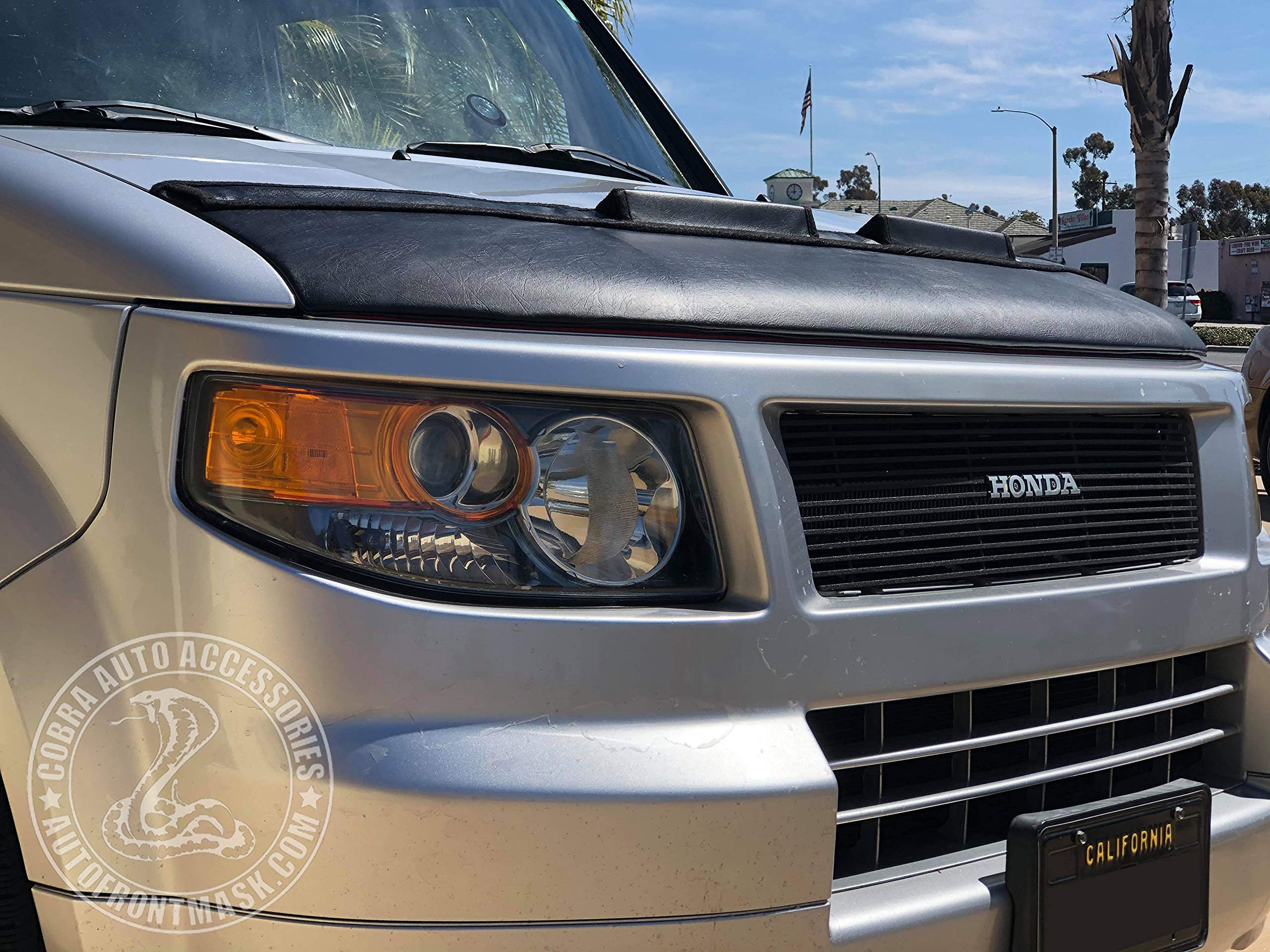 Honda Element Car Hood Bra Cover (2003-2008) - Perfect Fit & UV Protection | Front End Protection for Road Trips & Daily Commute