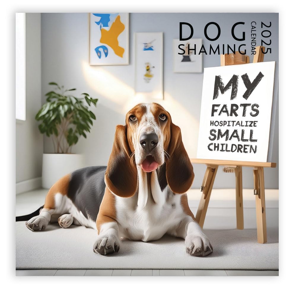 2025 Dog Shaming Calendar - Funny Wall Calendar for Dog Lovers | Perfect Gift for Pet Owners, Home & Office Decor