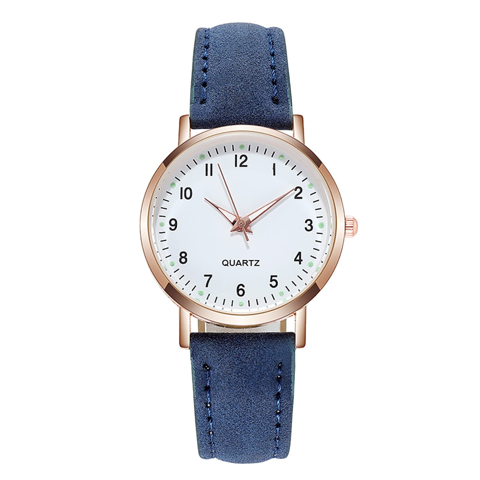 Luminous Women's Watch with Roman Numerals & Star Dots - Elegant Frosted Digital Watch for Women - Perfect for Casual Wear, Office & Evening Events