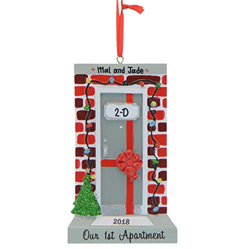 Personalized First Home Christmas Ornament - Custom Lighted House Tree Decor for New Homeowners - Perfect Housewarming Gift & Holiday Decoration for Apartments, New Homes