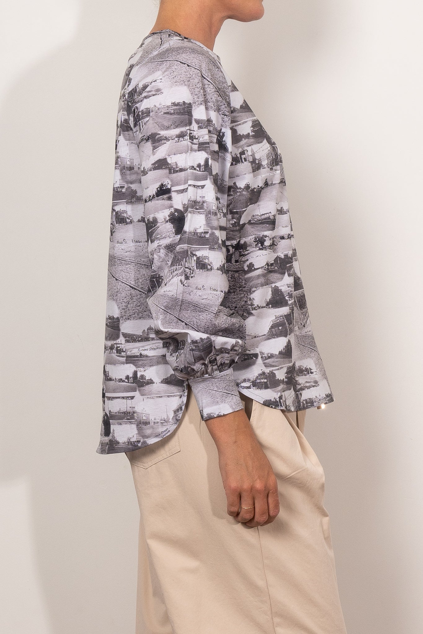 Maud Alice Dainty Tram Lines Top - Elegant Floral Print Women's Blouse for Casual Wear & Summer Outfits