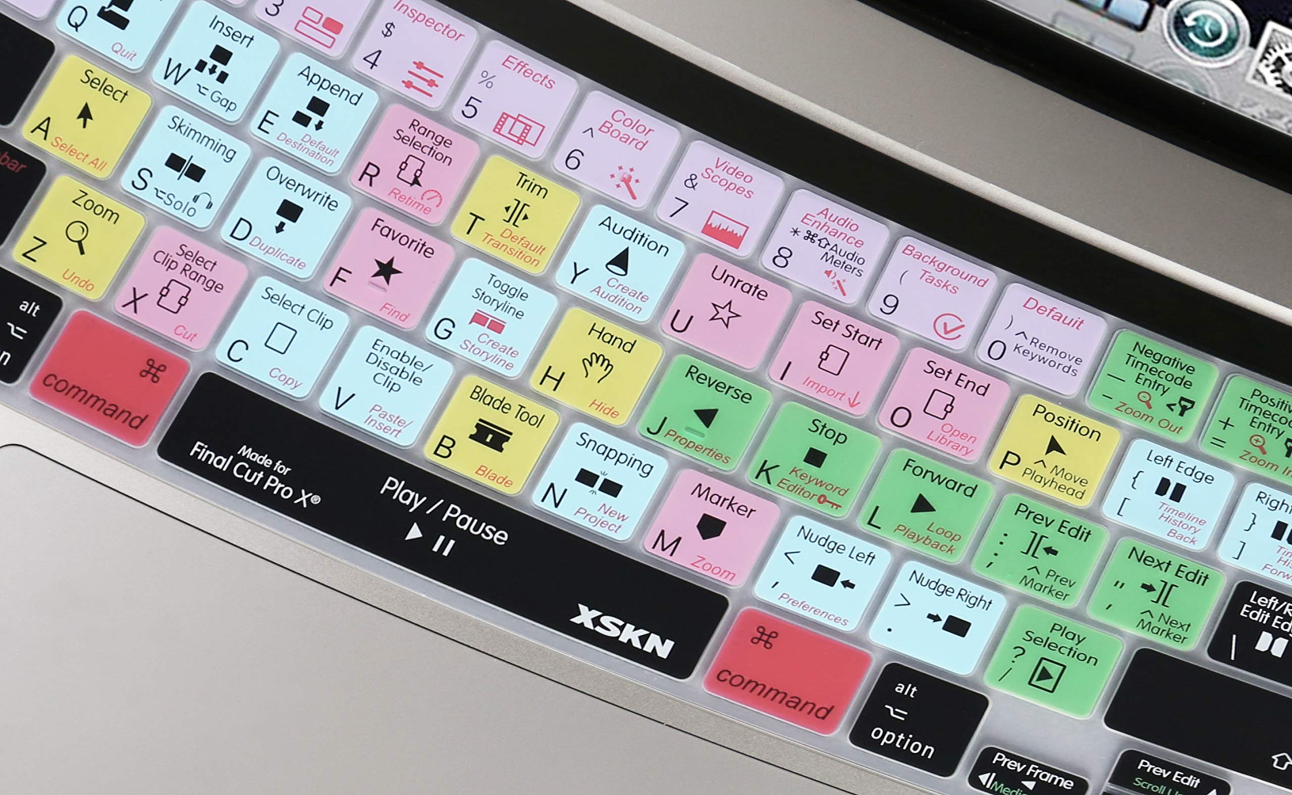 Final Cut Pro X Silicone Keyboard Cover for MacBook Pro 16