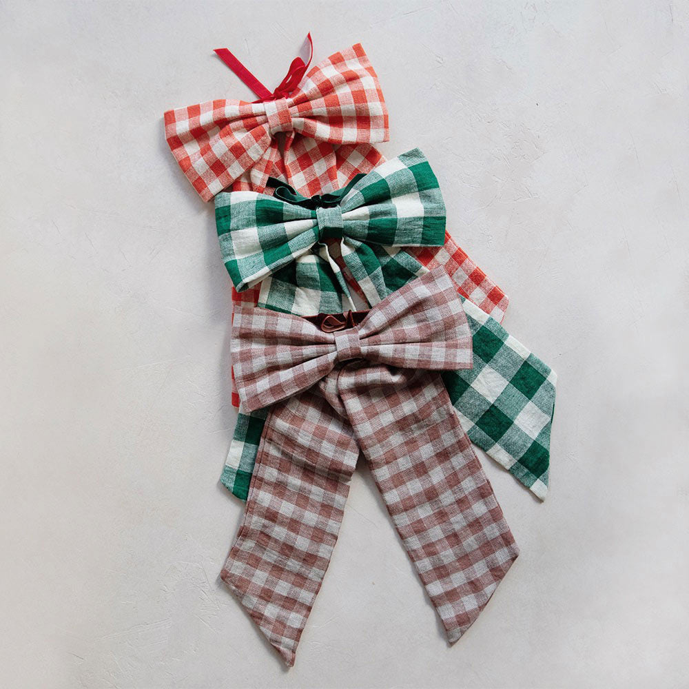 Gingham Bow Hair Accessories - Cute Hair Bows for Women & Girls - Perfect for Weddings, Parties & Everyday Style