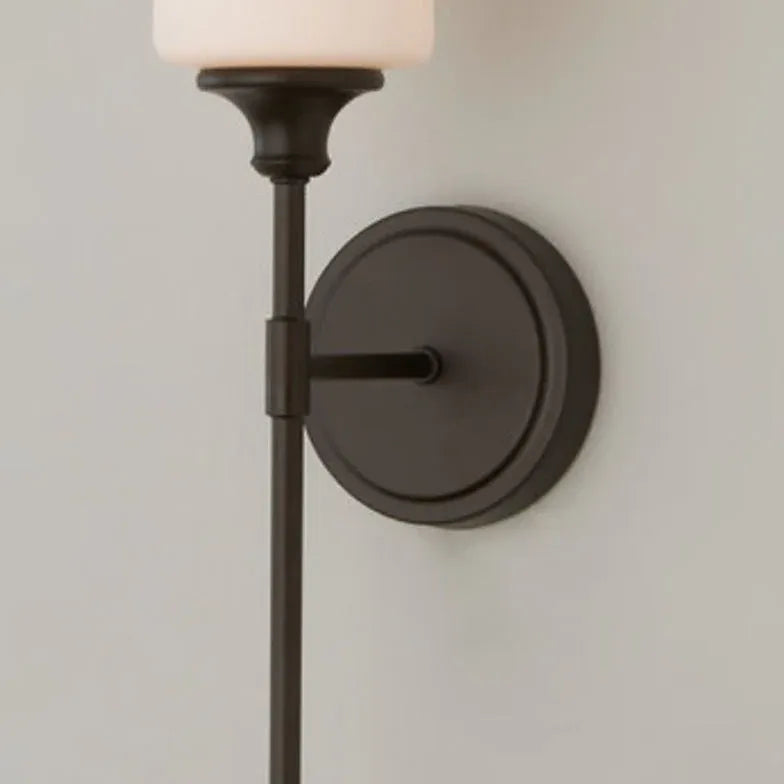Modern Single Arm Glass Bathroom Wall Sconce - Waterproof LED Vanity Light for Bathroom, Powder Room & Spa - Elegant Lighting Fixture for Mirror, Shower & Makeup Area