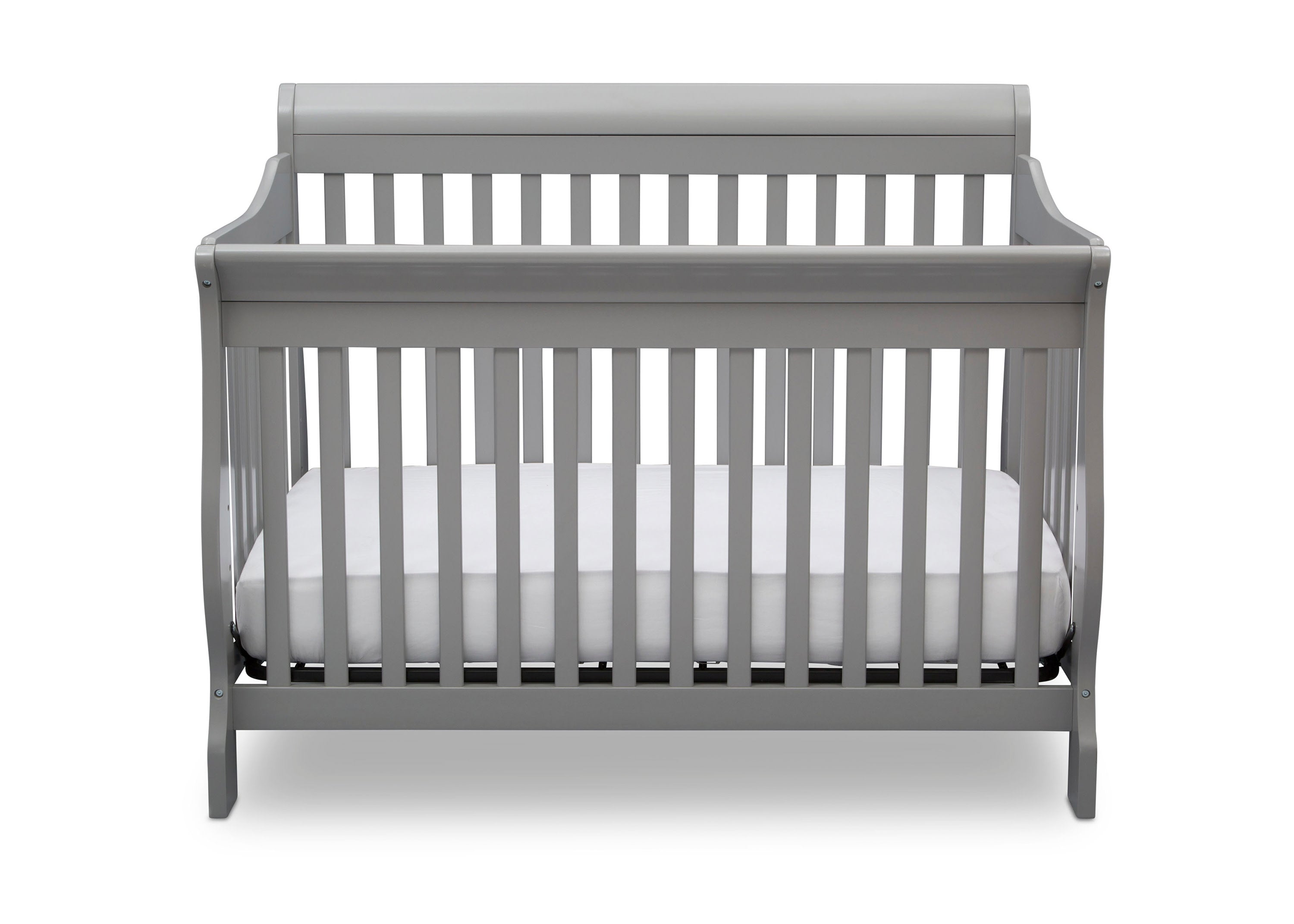 4-in-1 Convertible Baby Crib with Toddler Bed, Daybed & Full-Size Bed Conversion - Safe Nursery Furniture for Newborns to Teens | Perfect for Bedrooms, Daycare Centers & Guest Rooms