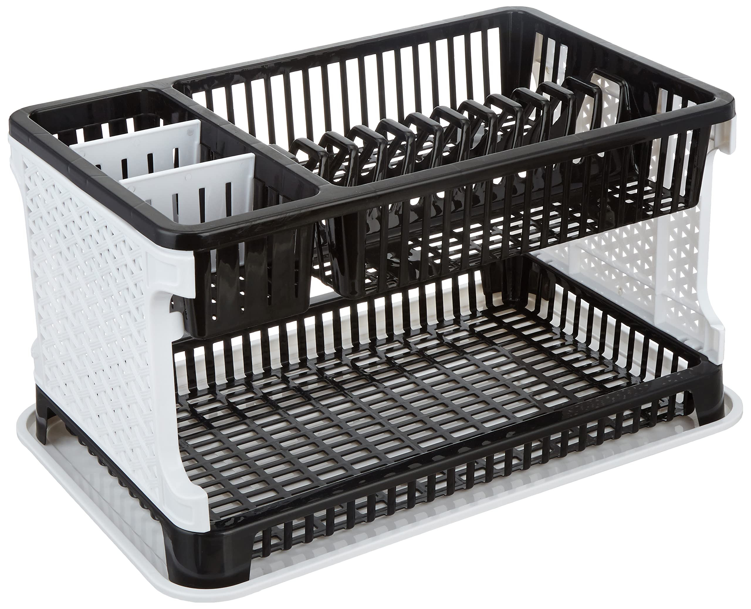 Zepdos Stainless Steel Kitchen Sink Dish Drainer Rack with Tray - 51 x 33 x 27.2 cm Space Saving Dish Organizer & Utensil Holder - Perfect for Small Kitchens, Apartments, RV Use