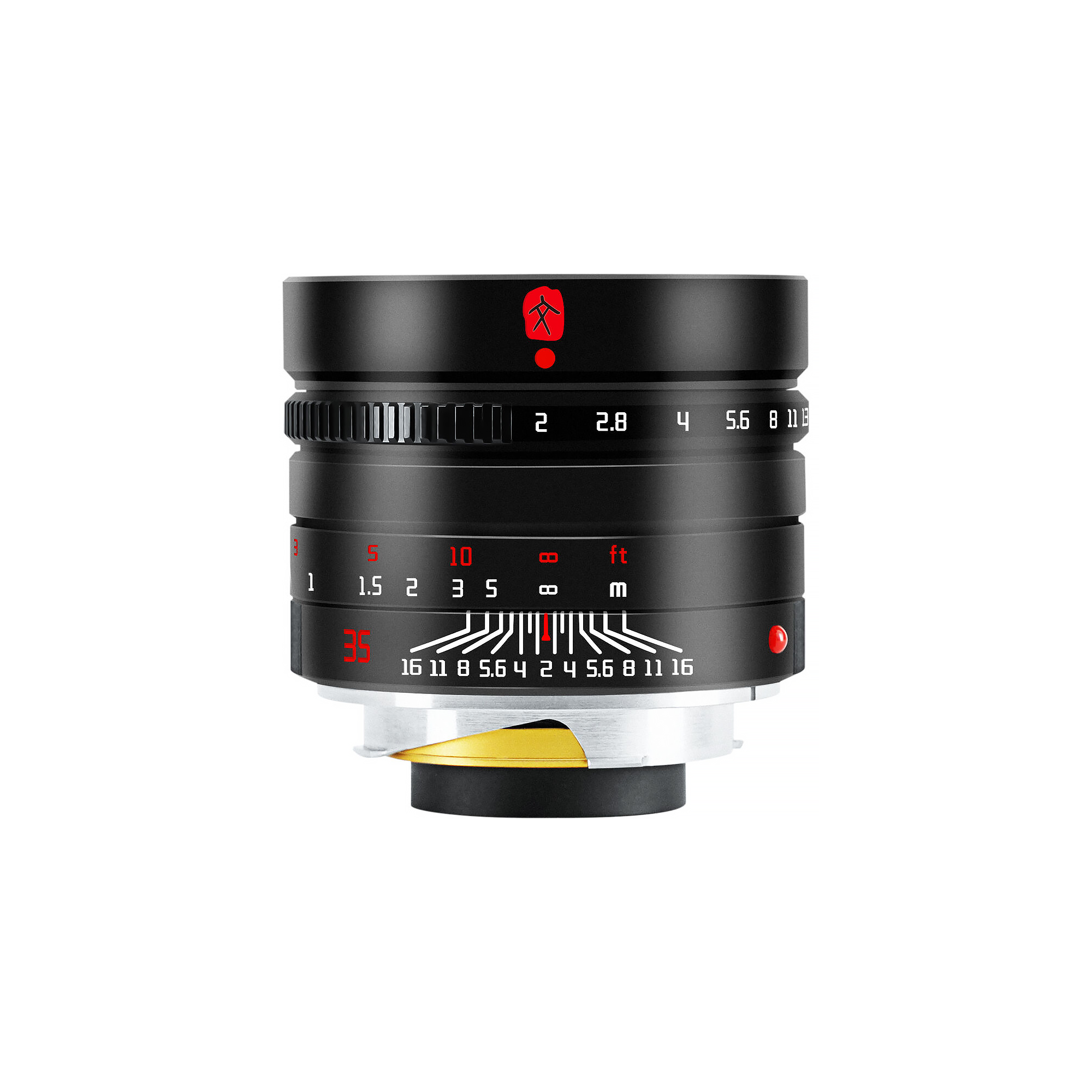 7Artisans 35mm f/2 Mark II Manual Focus Lens for Leica M Mount - Black | Compatible with Leica M10, M240 & Film Cameras | Perfect for Street & Portrait Photography