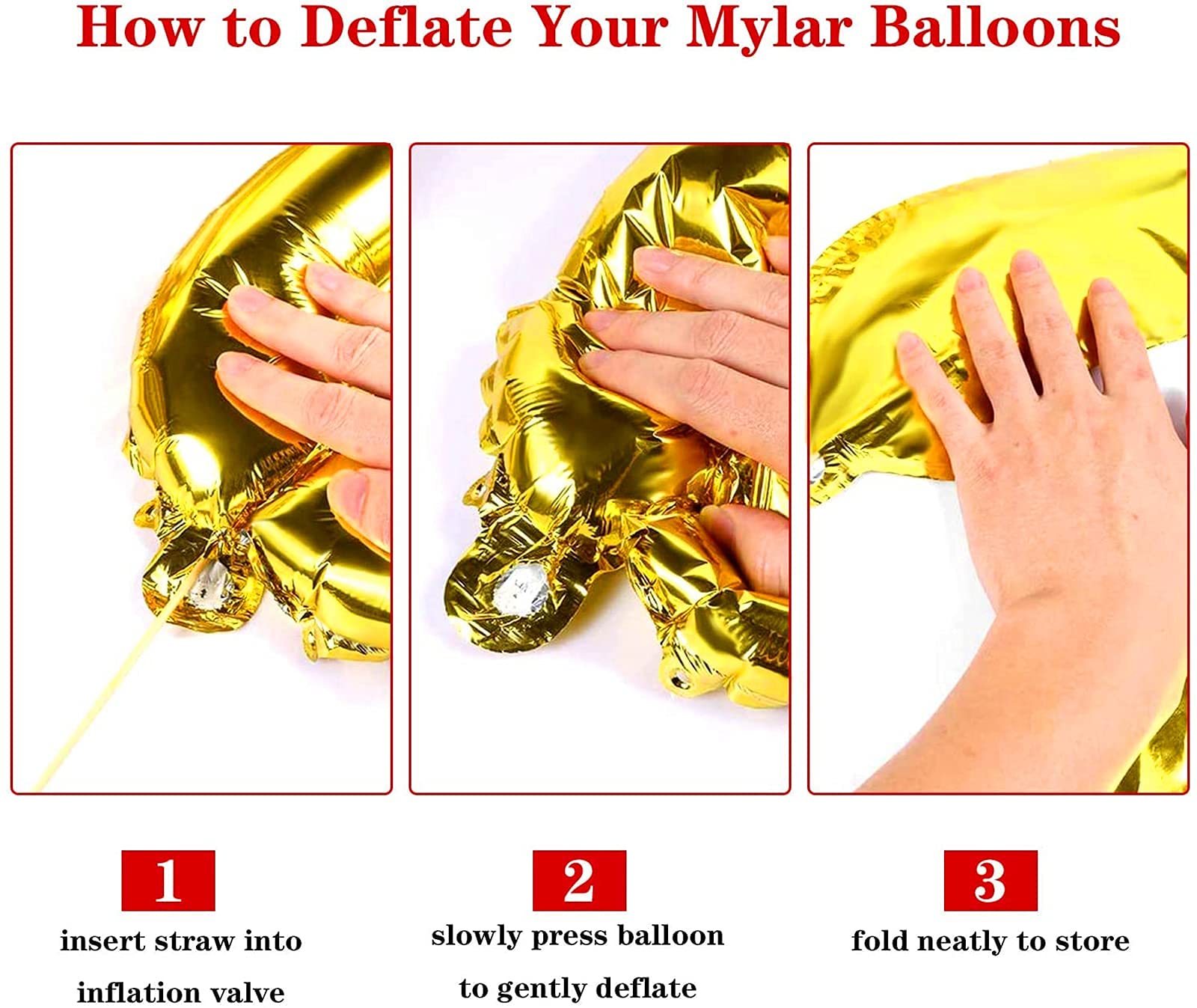 32 Pcs 32 Inch Foil Chain Balloons - Jumbo 80s 90s Party Decorations, Giant Gold Balloon Chains for Birthday, Graduation, New Year & Retro Themed Parties