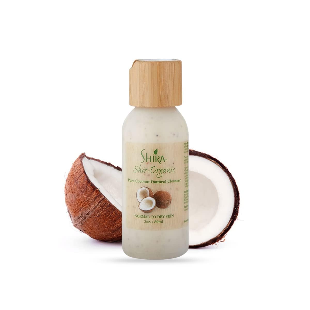 Shira Organic Face Essentials Set - Avocado Moisturizer 15ml, Blueberry Night Cream 15ml, Pomegranate Toner 89ml, Mango Butter Mask 15ml, Coconut Oatmeal Cleanser 89ml - Complete Skincare Routine for Dry & Sensitive Skin - Perfect for Daily Hydration & Night Repair
