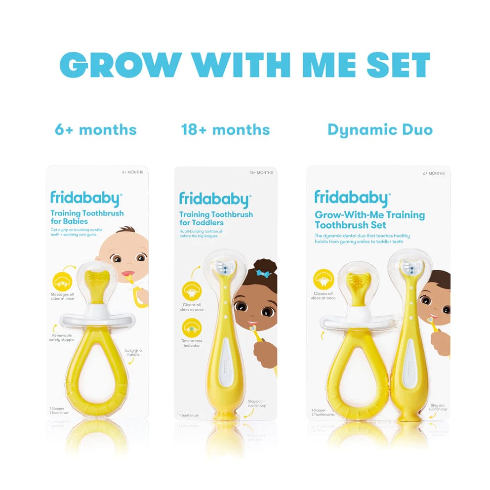 Fridababy Teach Me Gumhugger - Baby Teething Toy for Soothing Sore Gums | Safe & BPA-Free Infant Teether for Chewing Relief | Perfect for On-the-Go, Daycare & Travel