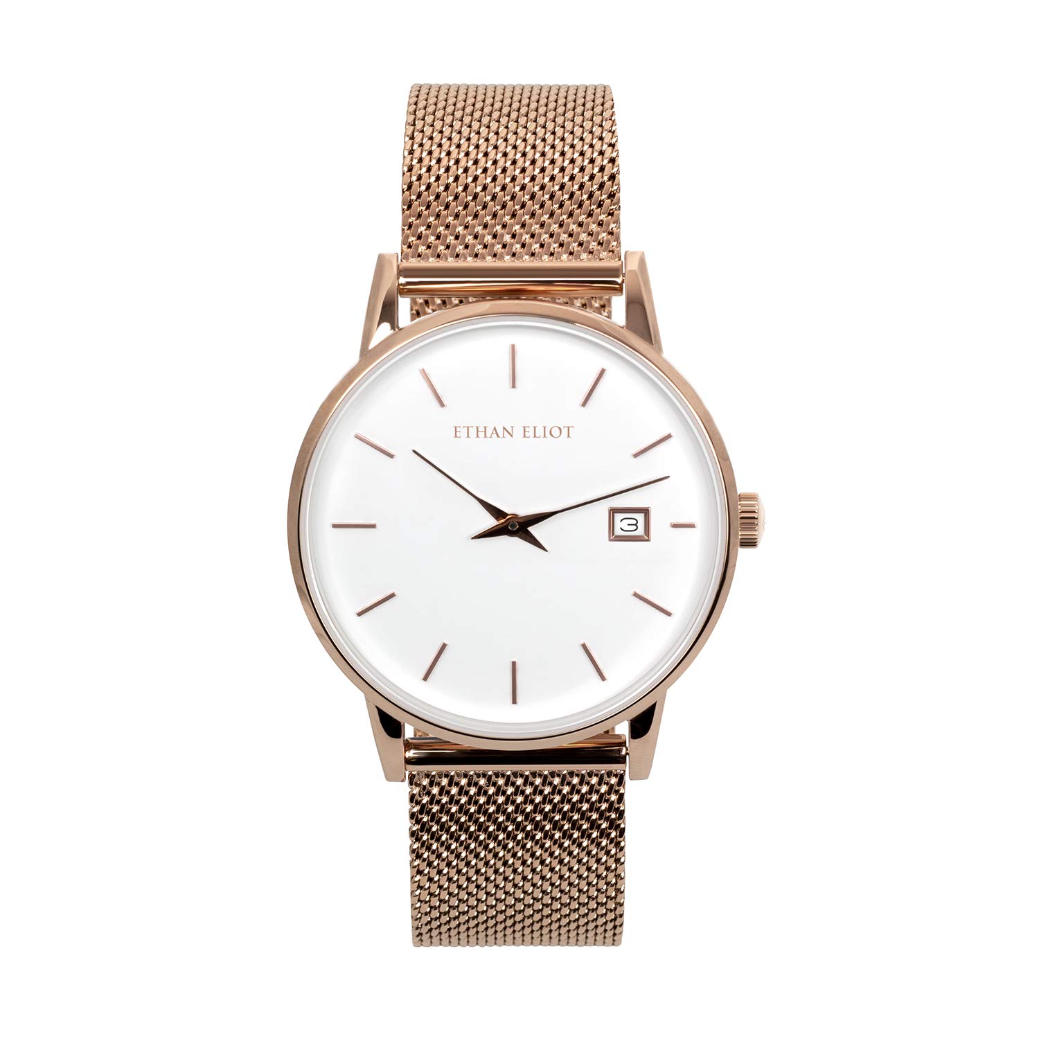 Ethan Eliot Classic Women's Watches - 36mm Date Display, 5ATM Water Resistant Ladies Watch for Everyday Wear, Office & Casual Outfits