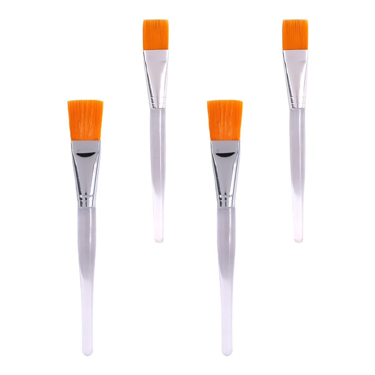 Professional Clear Plastic Skin Facial Applicator Brush - Beauty Body Care & Makeup Tool for Salon, Gel Mask Application, Butter Manual Cosmetic (Transparent) | Perfect for Home Spa & Professional Makeup