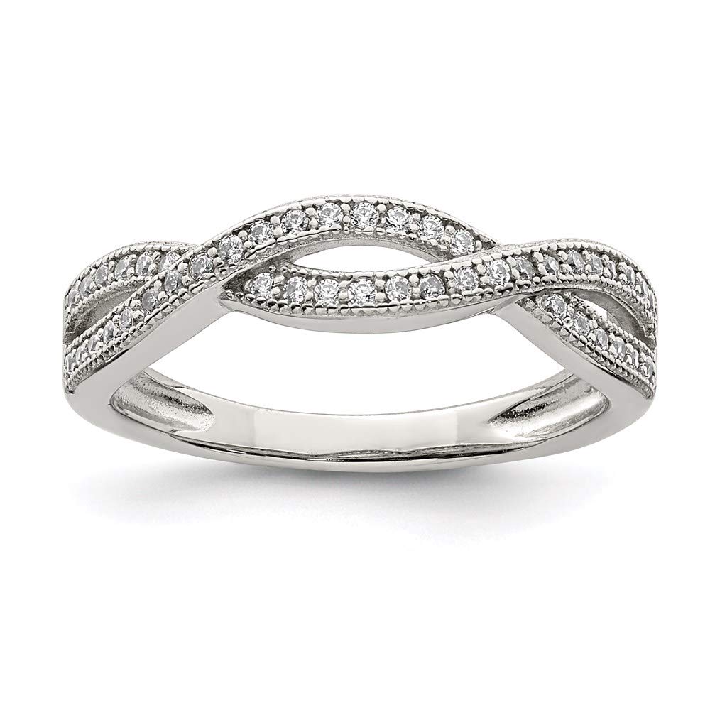 925 Sterling Silver Cubic Zirconia Ring for Women - Elegant Fine Jewelry Gift for Her - Perfect for Anniversaries, Birthdays & Special Occasions