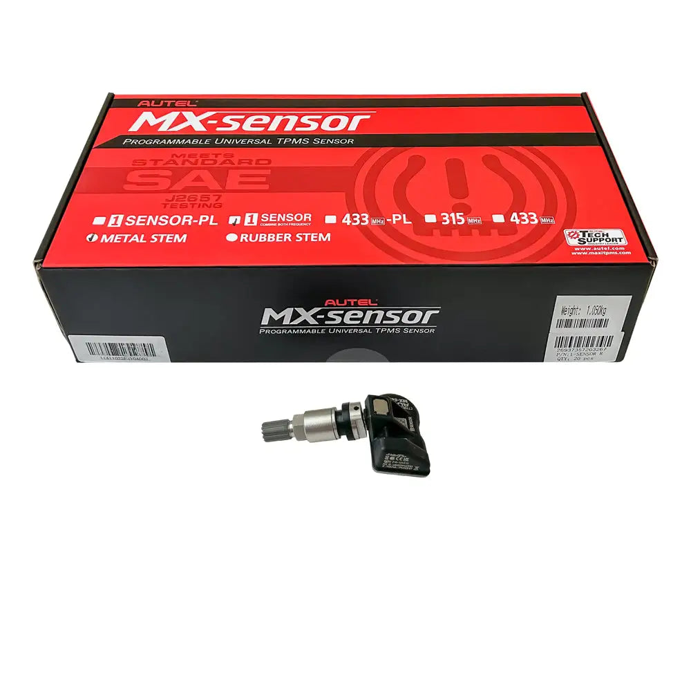 Autel MX Sensor TPMS Sensor Bulk Box - 20 Pack with Aluminum Stem for Tire Pressure Monitoring | Compatible with Cars, Trucks & SUVs | Easy DIY Installation for Home Mechanics