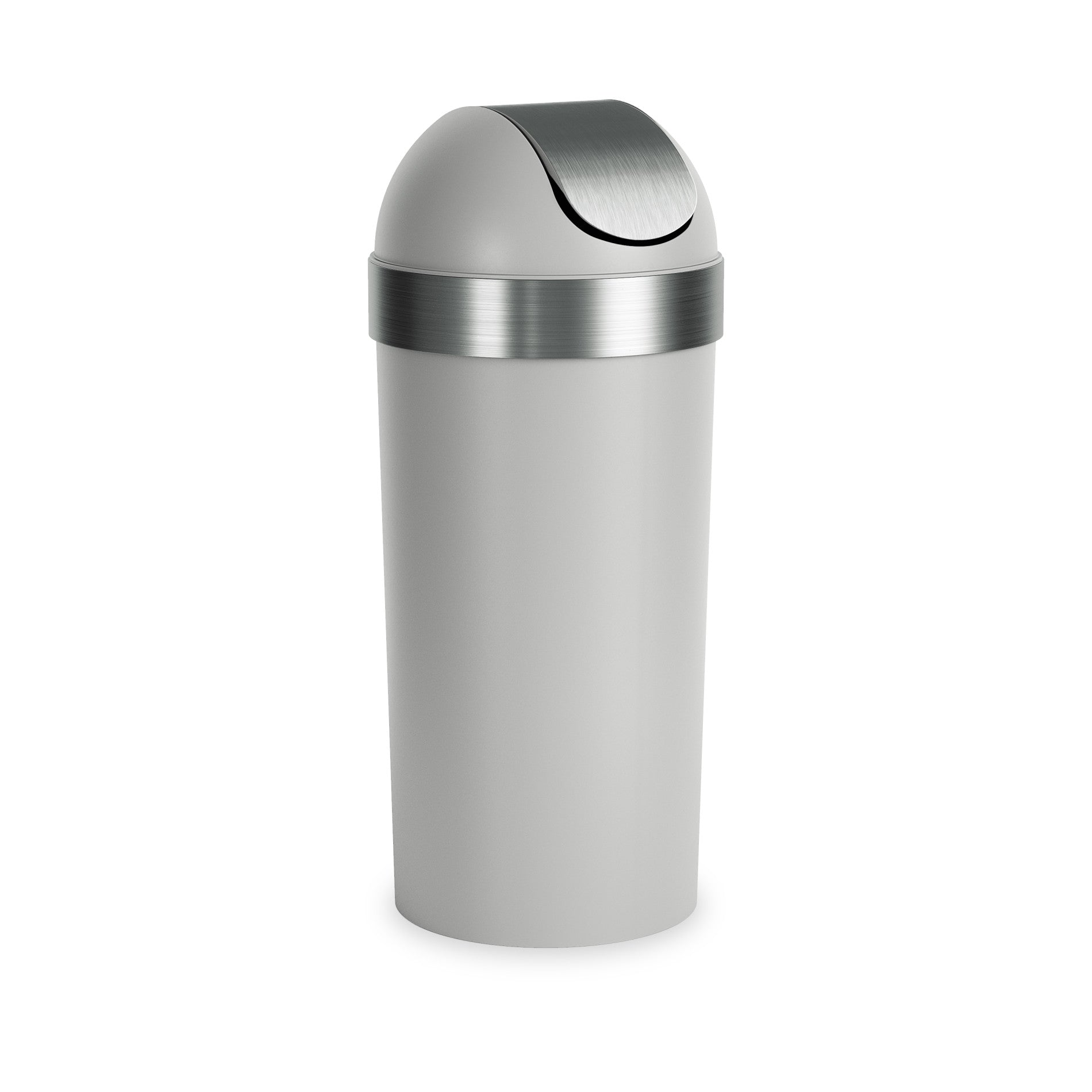 13 Gallon Venti Trash Can with Lid - Heavy Duty Stainless Steel Kitchen Garbage Bin for Home, Office & Outdoor Use