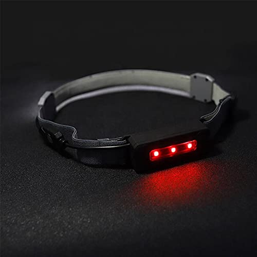 Super Bright USB Rechargeable Headlamp - 50,000 Lumens Wide Beam 210° COB & Red Light Bar Headlight with 3 Modes | Lightweight Head Flashlight for Camping, Hiking, Cycling, Running & Night Work