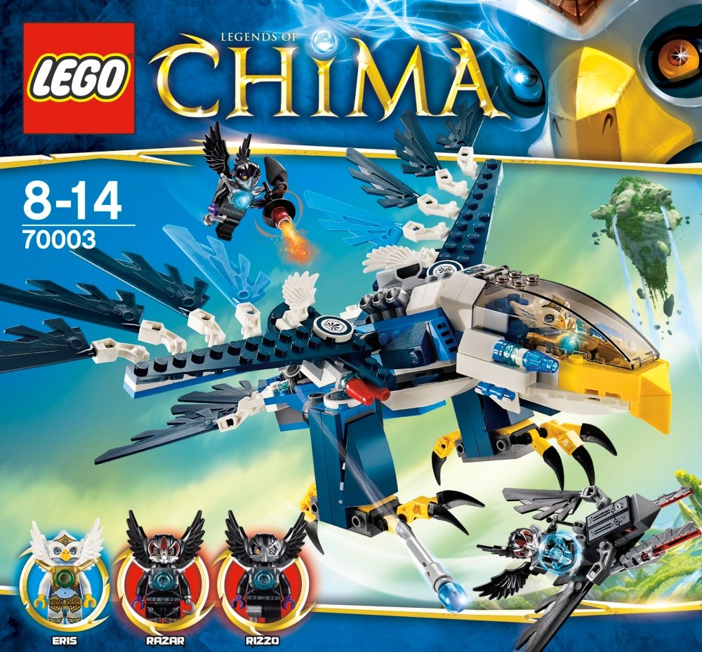 LEGO Legends of Chima Eagle Interceptor 70003 Building Set - Construction Toy for Kids with Eris Minifigure - Perfect for Creative Play and Collectors
