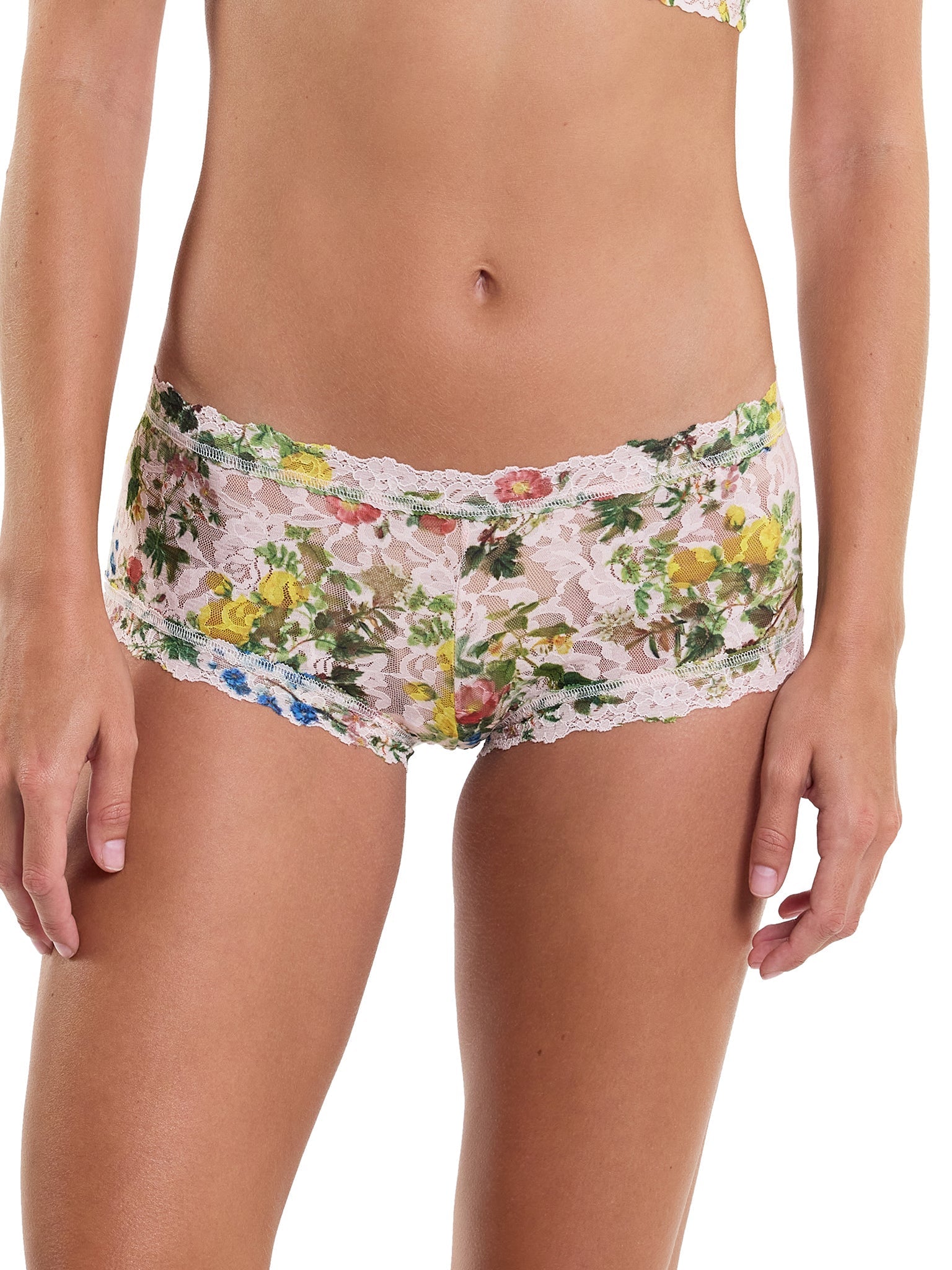 Printed Signature Lace® Boyshorts - Comfortable Women's Underwear for Everyday Wear | Perfect for Sleep, Lounge & Casual Outfits