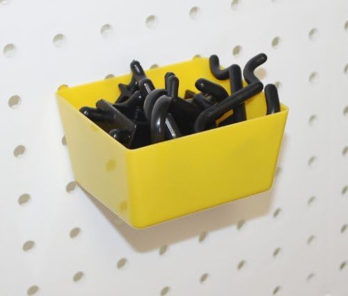 WallPeg Pegboard Bins (43-Piece Kit) - Durable Storage Organizer for Garage, Workshop & Craft Room - Perfect for Tools, Supplies & DIY Projects