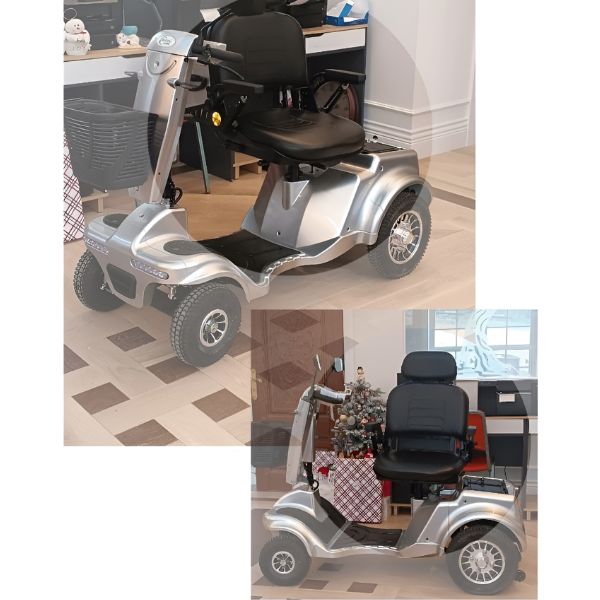 Gladiator 4 Wheel Bariatric Mobility Scooter - Heavy Duty Electric Wheelchair for Adults with 500 lbs Capacity - Ideal for Indoor & Outdoor Use, Travel, Shopping, and Daily Mobility Assistance