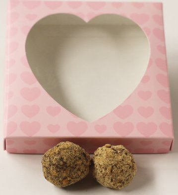 Scott's Cakes Premium Milk & White Hazelnut Chocolate Truffles - 8 oz Heart Shaped Gift Box - Perfect for Valentine's Day, Anniversaries & Romantic Gifts