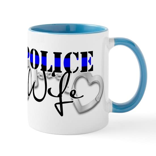 Police Wife Ceramic Coffee Mug 11 oz - Funny Cop Wife Gift for Coffee & Tea Lovers - Perfect for Morning Brews, Office Use & Police Appreciation Gifts