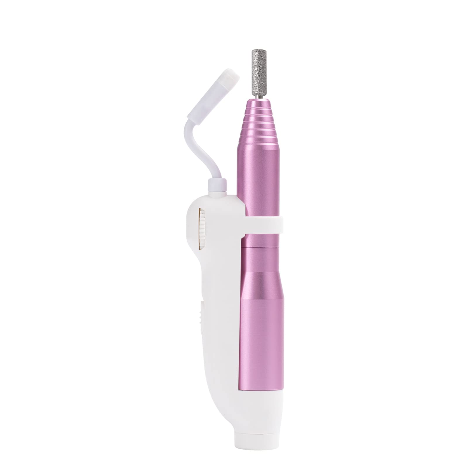 Professional Electric Nail Drill Kit with LED Light - 15000 RPM Portable Nail File Machine with 6 Drill Bits & Sanding Bands for Acrylic, Gel & Natural Nails - Perfect for Home Salon & Nail Art Enthusiasts