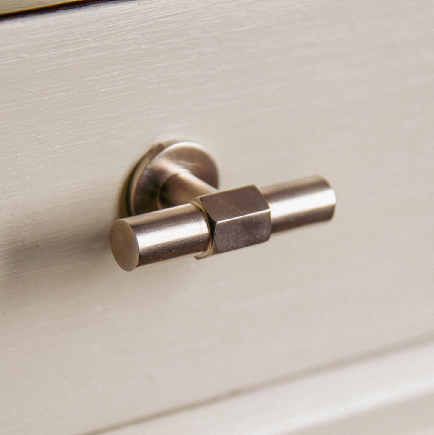 Satin Nickel T Bar Cabinet Knob - Elegant Drawer Pulls for Kitchen Cabinets, Dressers & Furniture - Perfect for Home Renovation & DIY Projects