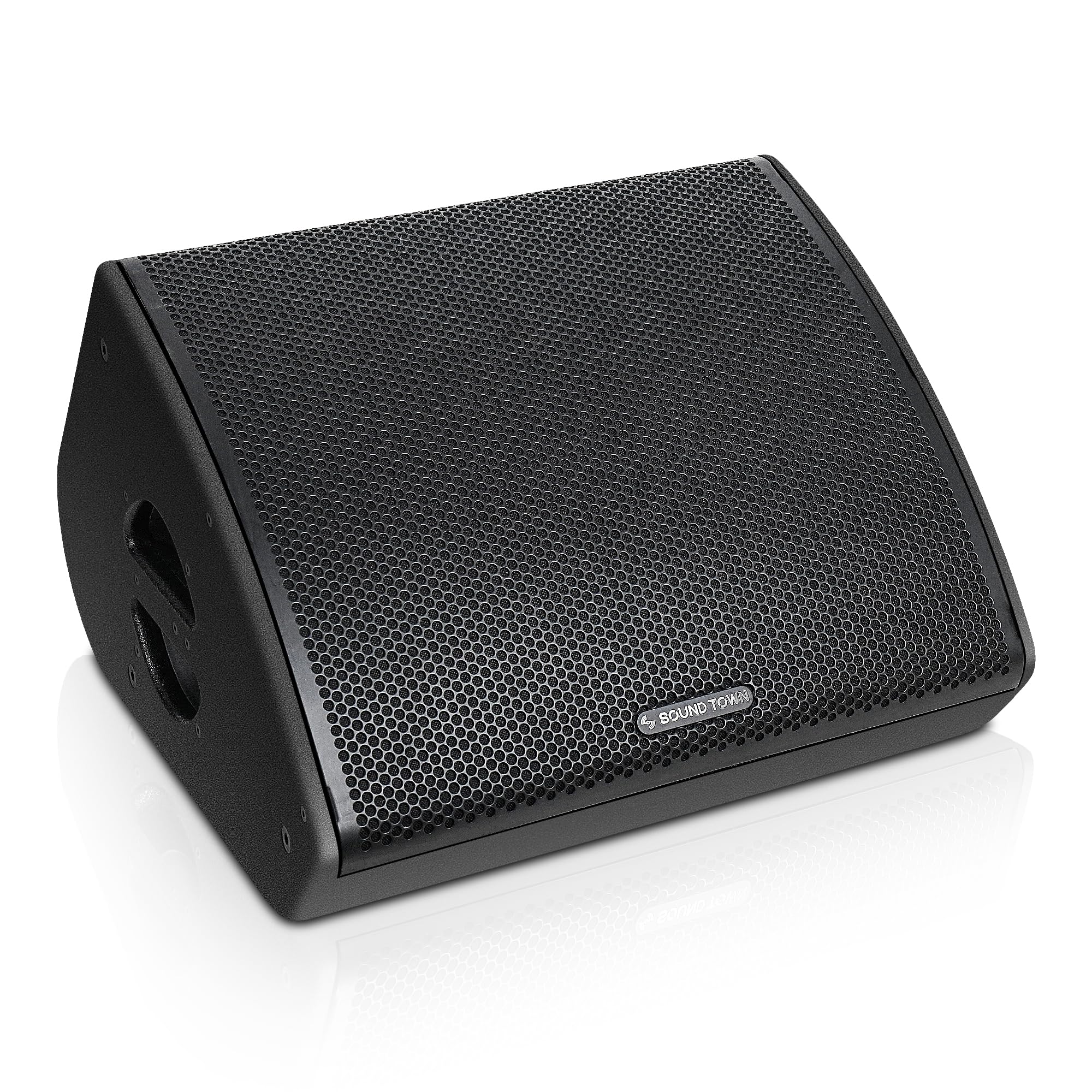 Sound Town CARME-12MM 12 Inch Professional Coaxial Speaker - High Power PA Loudspeaker for Live Sound, Karaoke, DJ, Church & Bar Installations - Durable Black Cabinet for Indoor/Outdoor Events