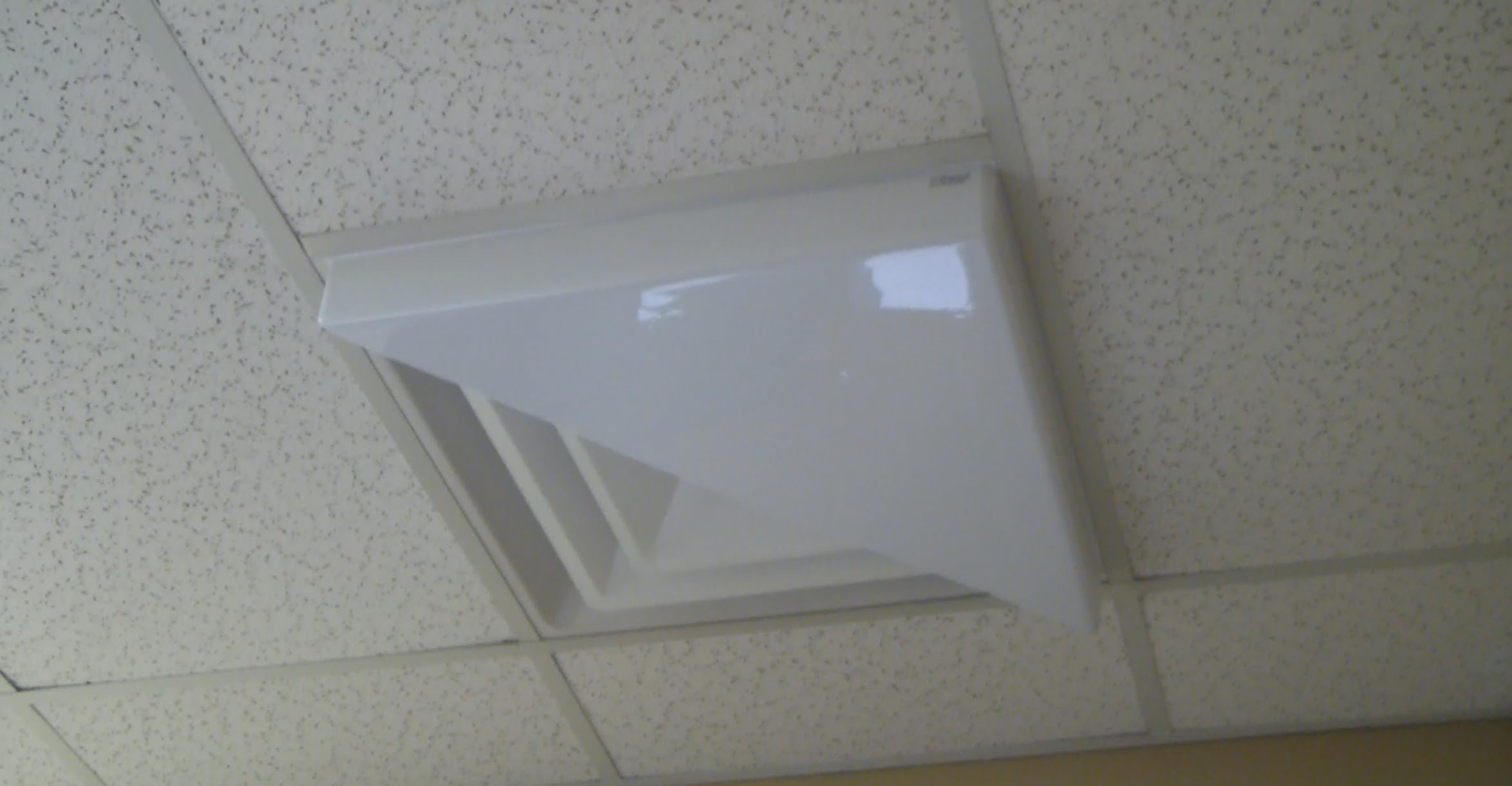 2-Pack Triangle Corner Air Diverter for 2x2 Ceiling Diffusers - Improve HVAC Airflow Direction in Offices & Homes