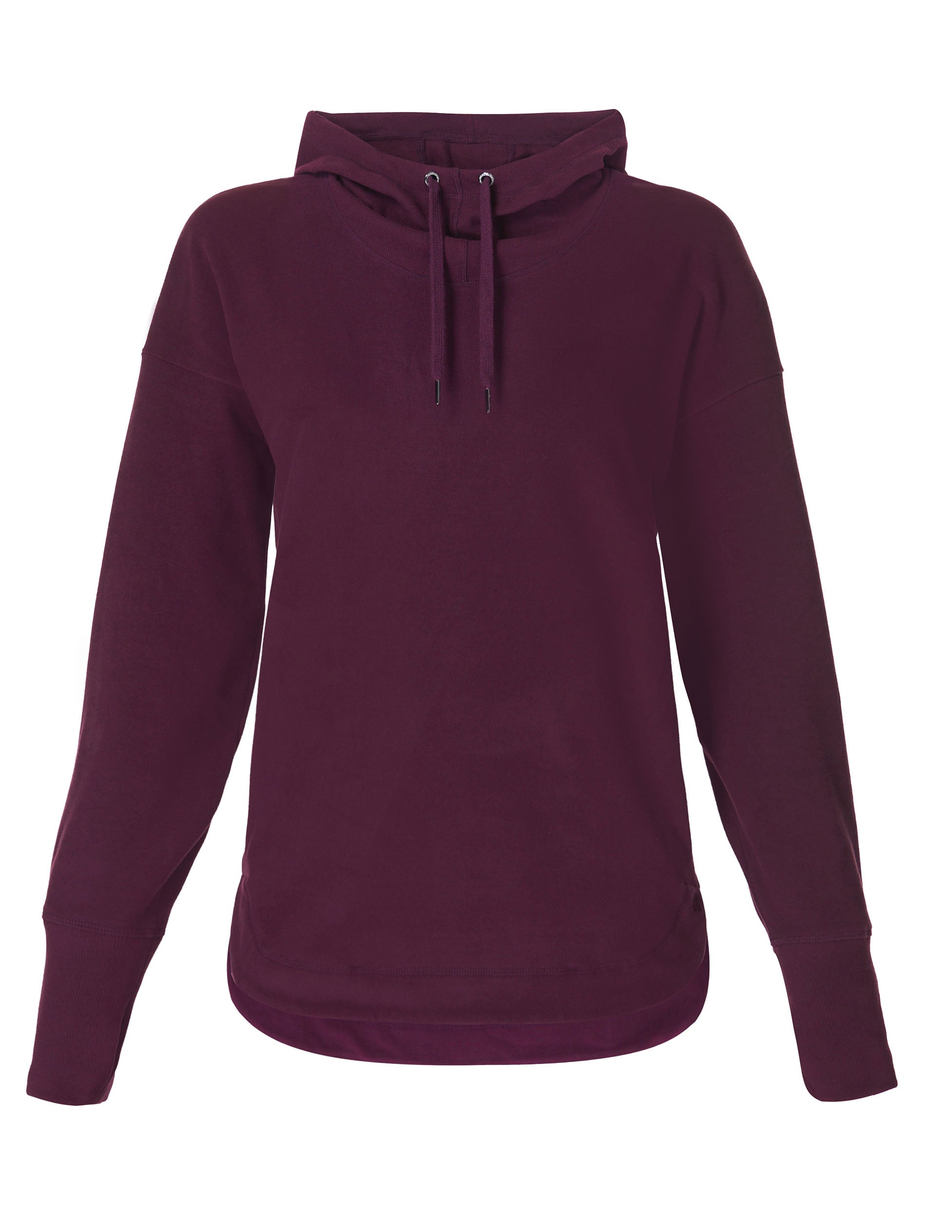 Escape Luxe Fleece Hoodie for Women - Soft & Cozy Pullover with Kangaroo Pocket - Midnight Cherry Purple - Perfect for Casual Wear, Outdoor Activities & Lounge Comfort