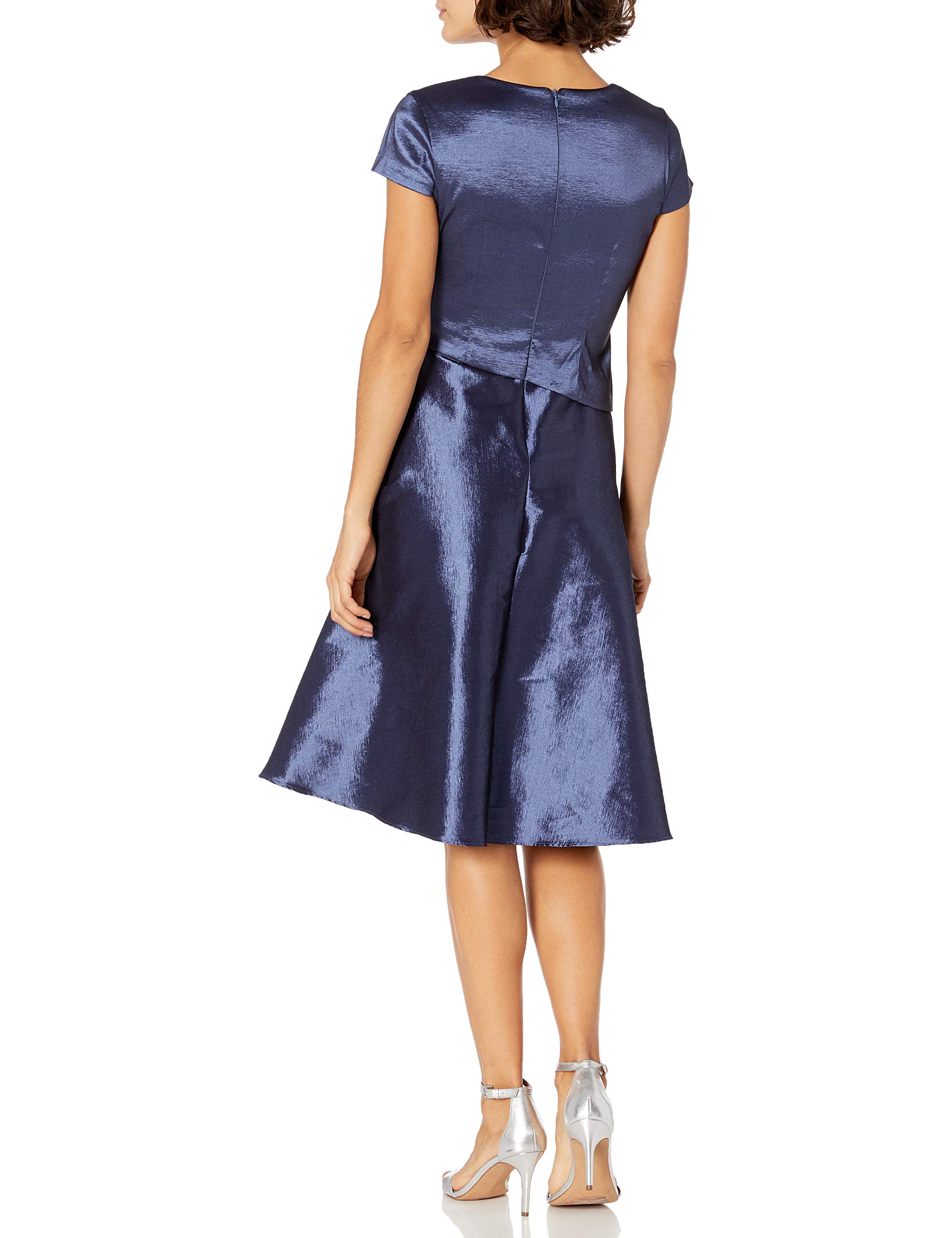 Jessica Howard Women's Peplum Cap Sleeve Dress - Flattering Fit for Regular, Petite & Plus Sizes | Perfect for Office Wear, Cocktail Parties & Special Occasions