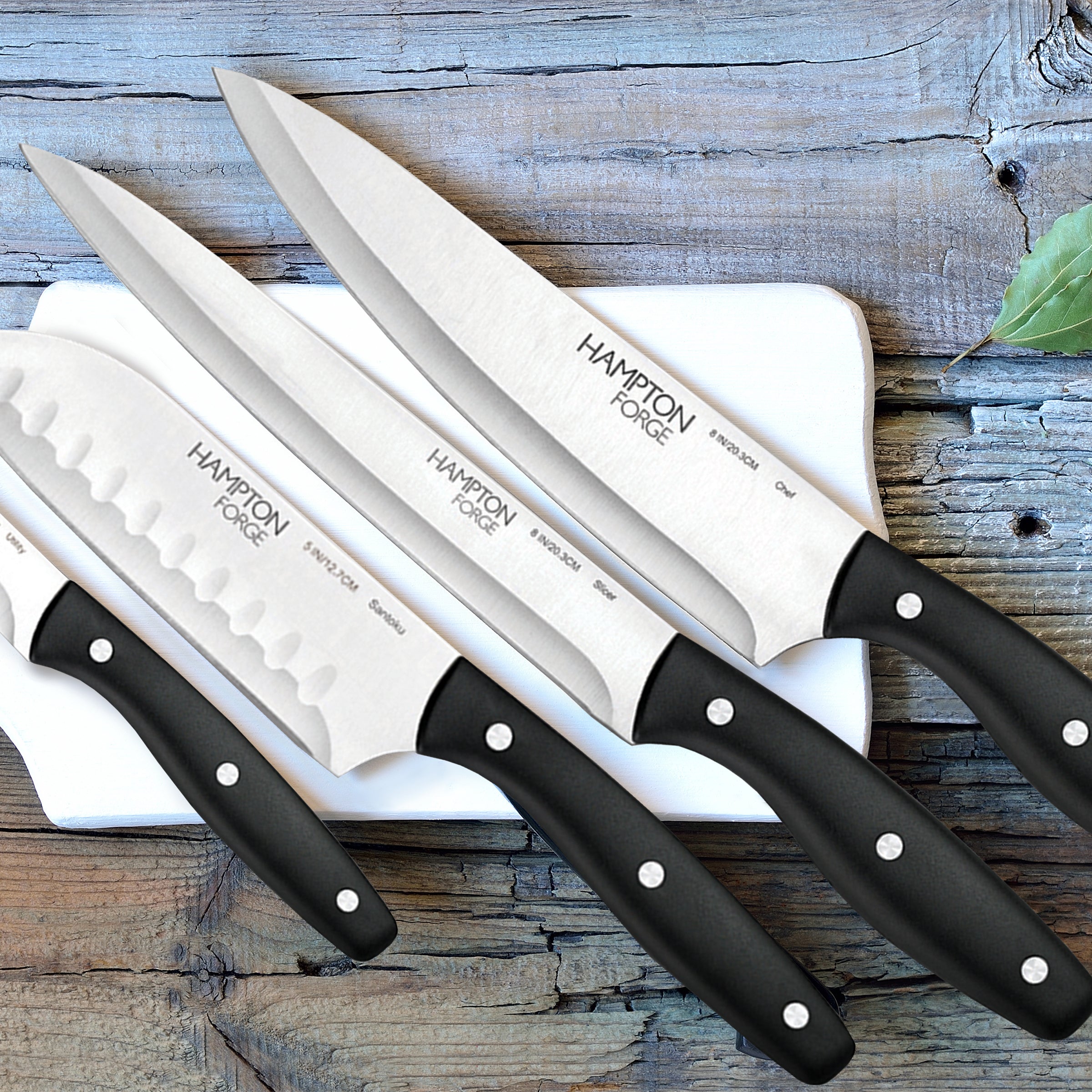 Premium 15-Piece Rochester Knife Block Set - High-Quality Stainless Steel Cutlery for Kitchen & Cooking - Perfect for Home Chefs & Gift Giving