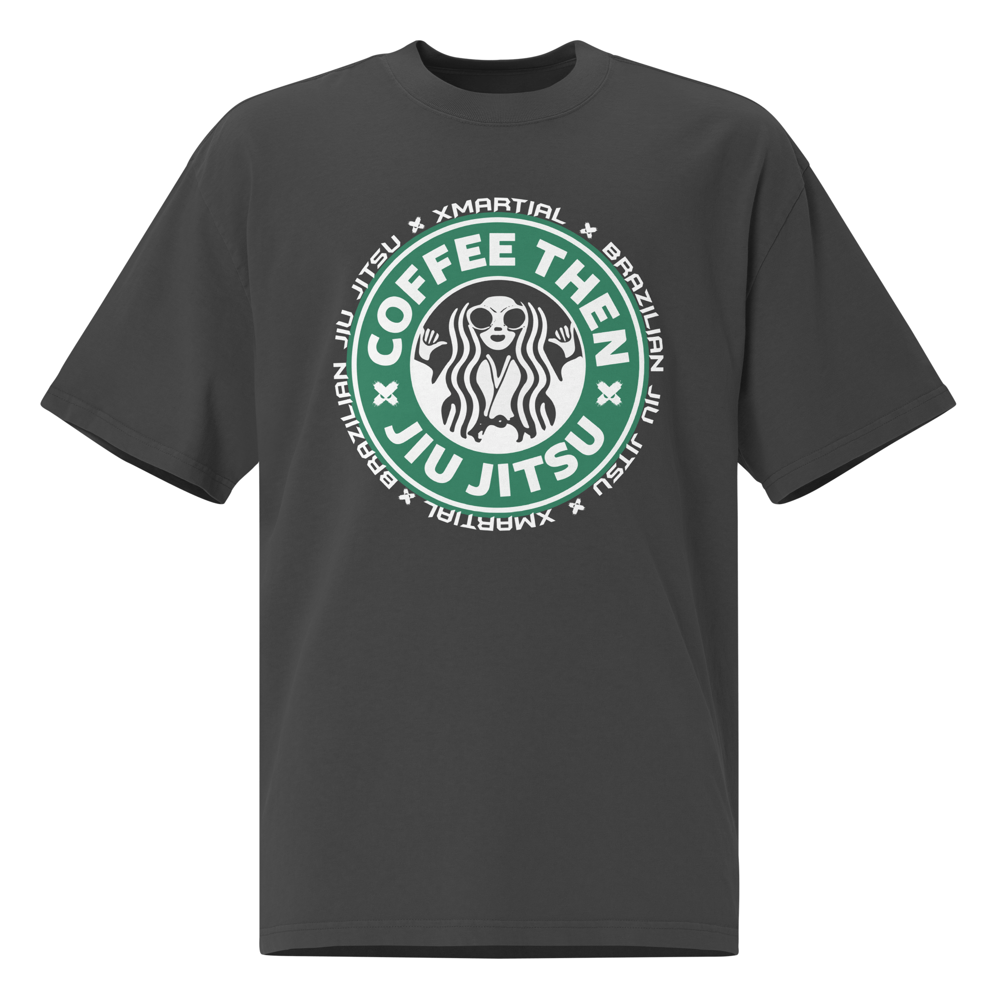 Premium Oversized Jiu Jitsu Shirt - Starlocks Design - Comfortable Training & Casual Wear for BJJ, MMA & Street Fashion